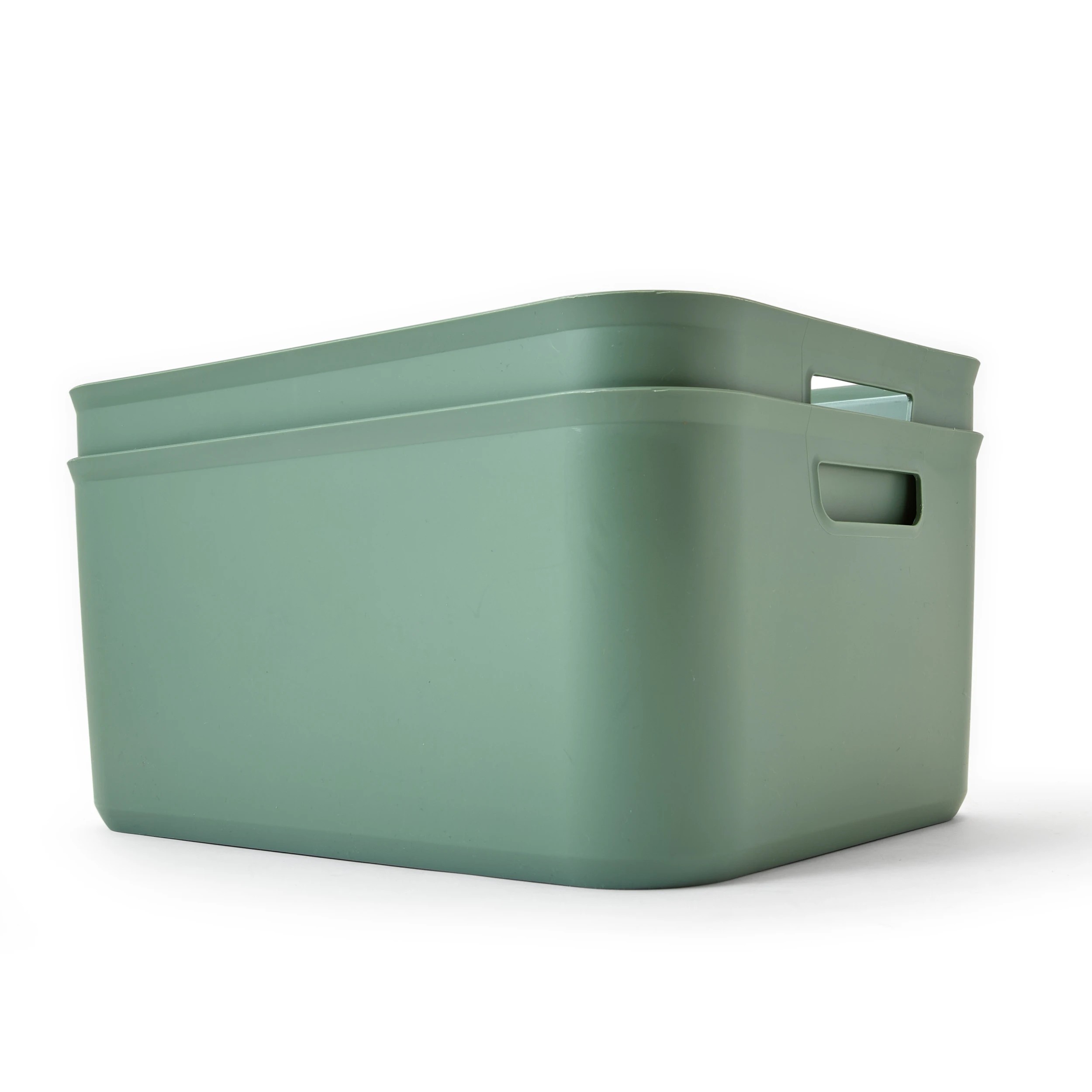 1 2 Pack 12.5L Utile Tubs - Green, 1 of 10