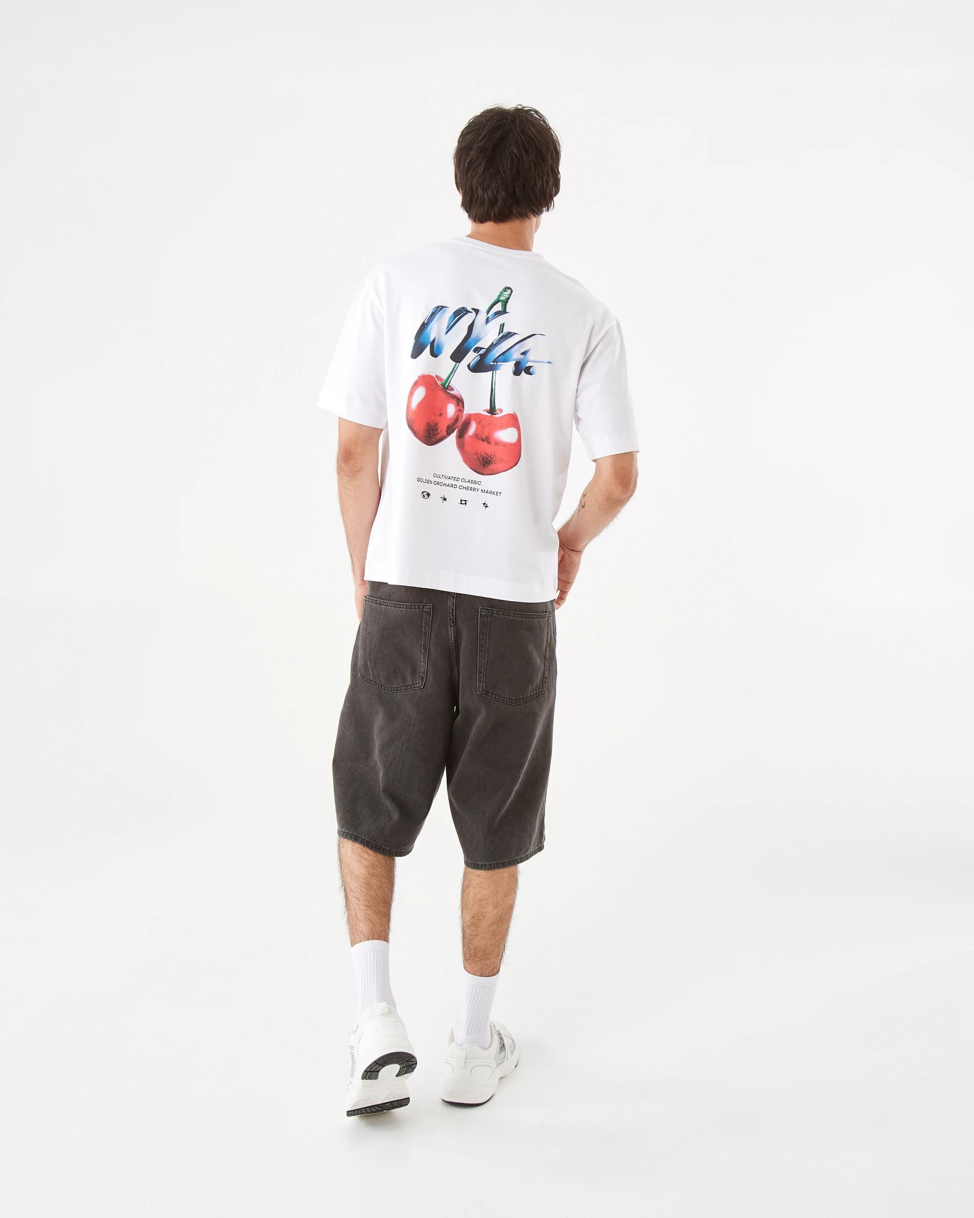 4 Boxy Print T-shirt Wht Cherry, 4 of 7