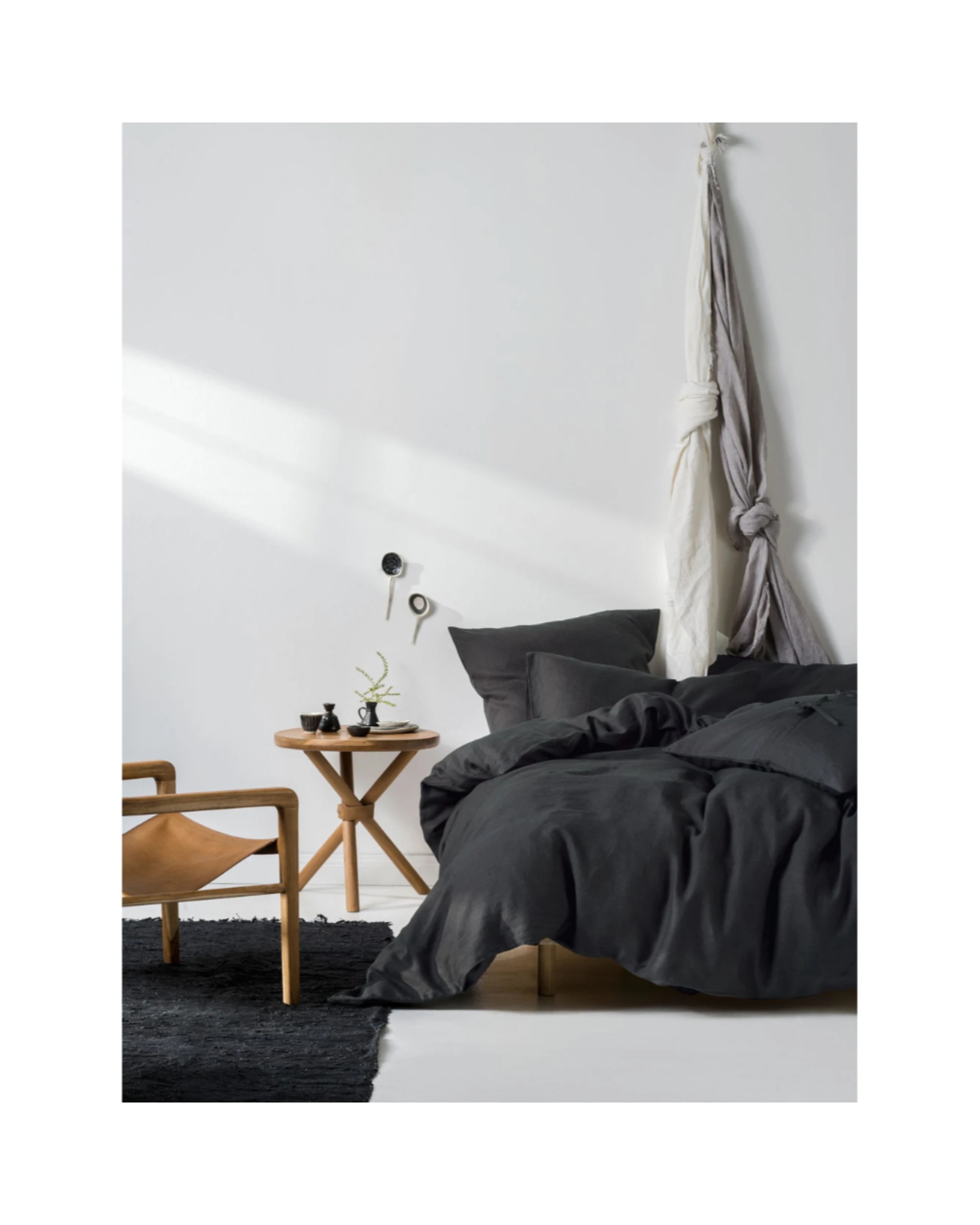 1 Linen House Nimes Quilt Cover Set - King Bed - Black, 1 of 1
