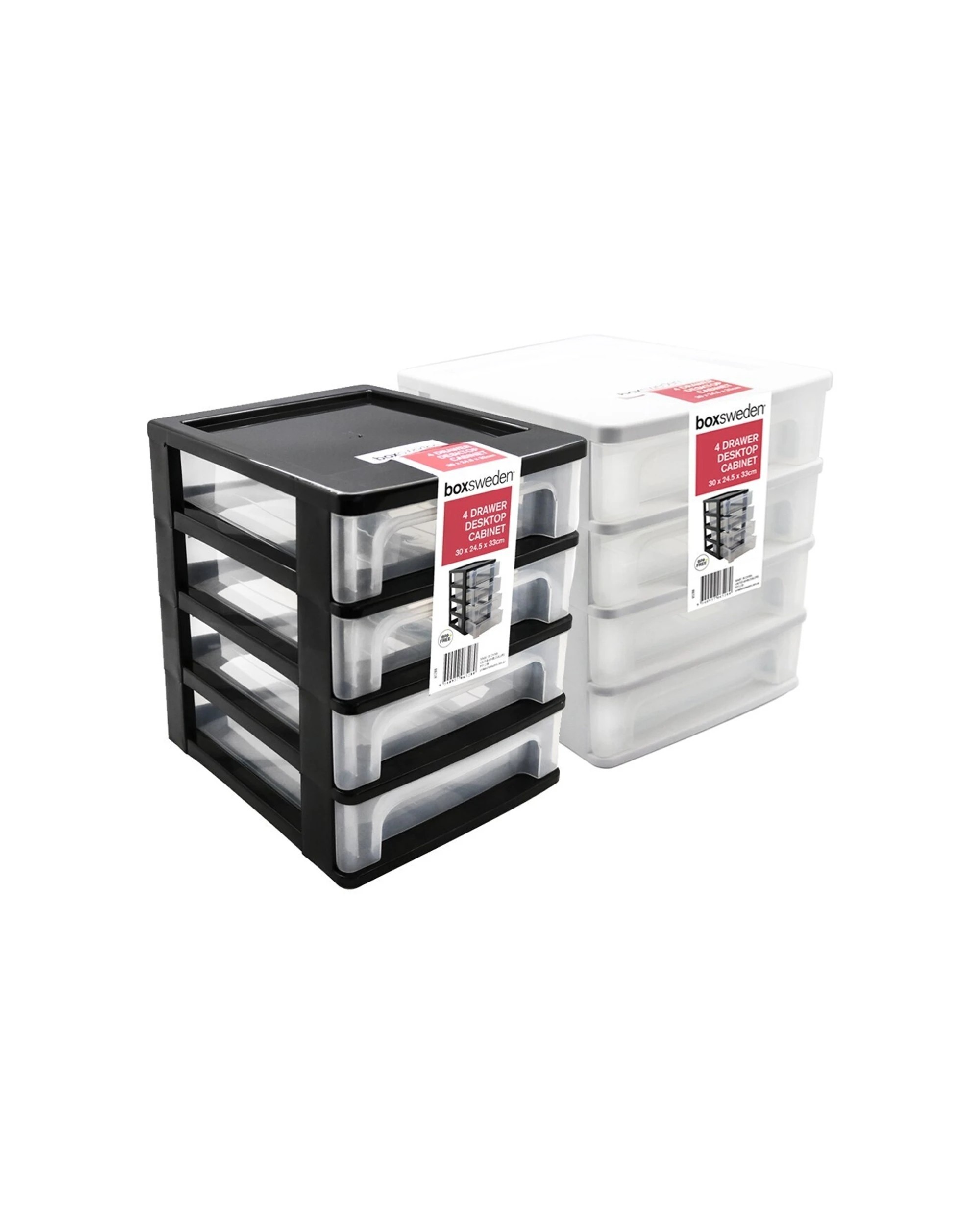 4 Boxsweden 4 Layer Desktop Drawer Cabinet 30x33cm Desk Storage - Assorted, 4 of 5