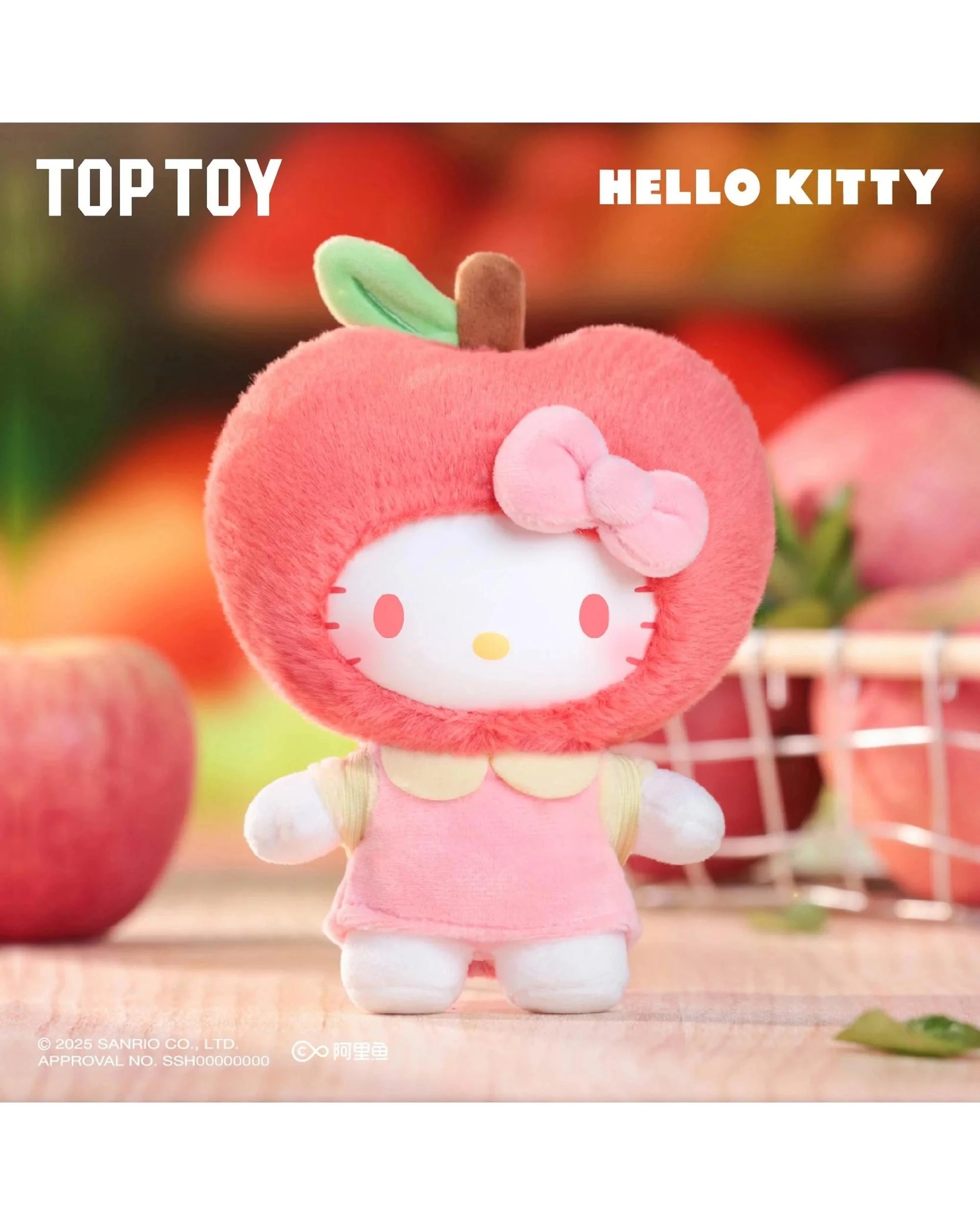 3 Top Toy Sanrio Characters Hello Kitty Fruity Paradise Series Plush Blind Box, 3 of 8