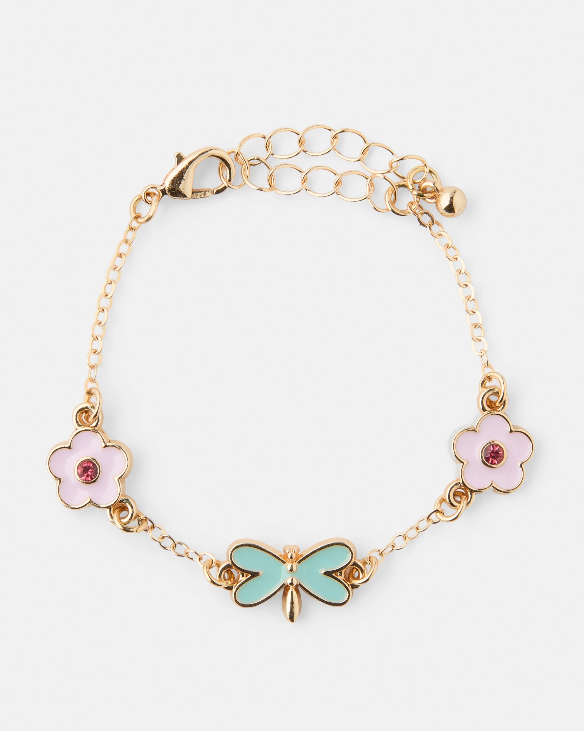 3 2 Pack Flower Necklace and Bracelet Set - Gold Tone, 3 of 3
