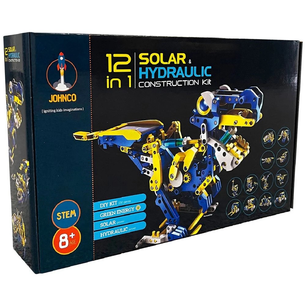 1 Johnco 12-in-1 Solar and Hydraulic Construction Kit, 1 of 10