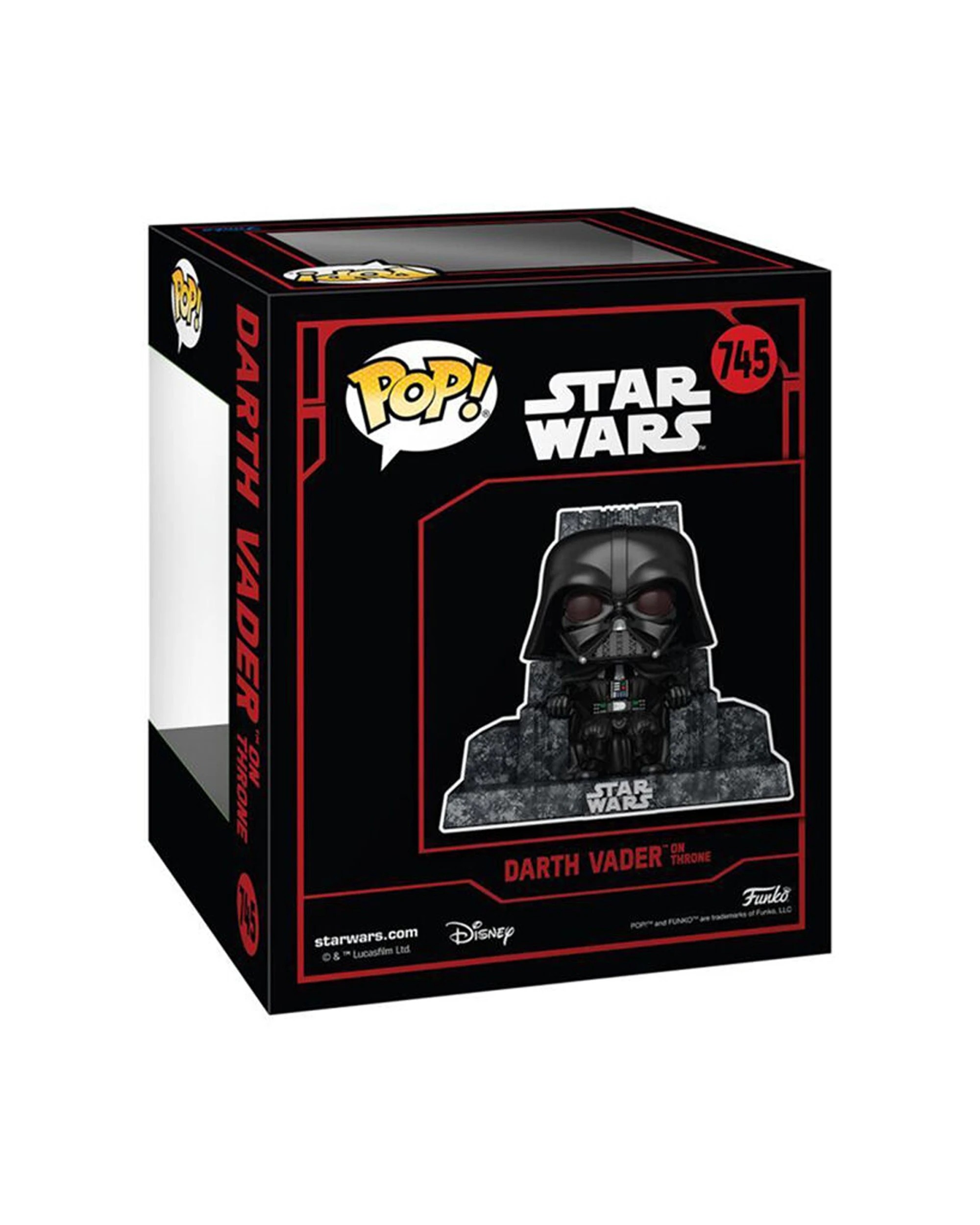 3 Star Wars Funko Darth Vader Throne Deluxe Pop Action Figure Vinyl 4.5 Inch - Black, 3 of 3