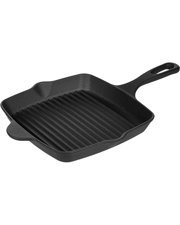 Heavy Duty Cast Iron Square Griddle Pan