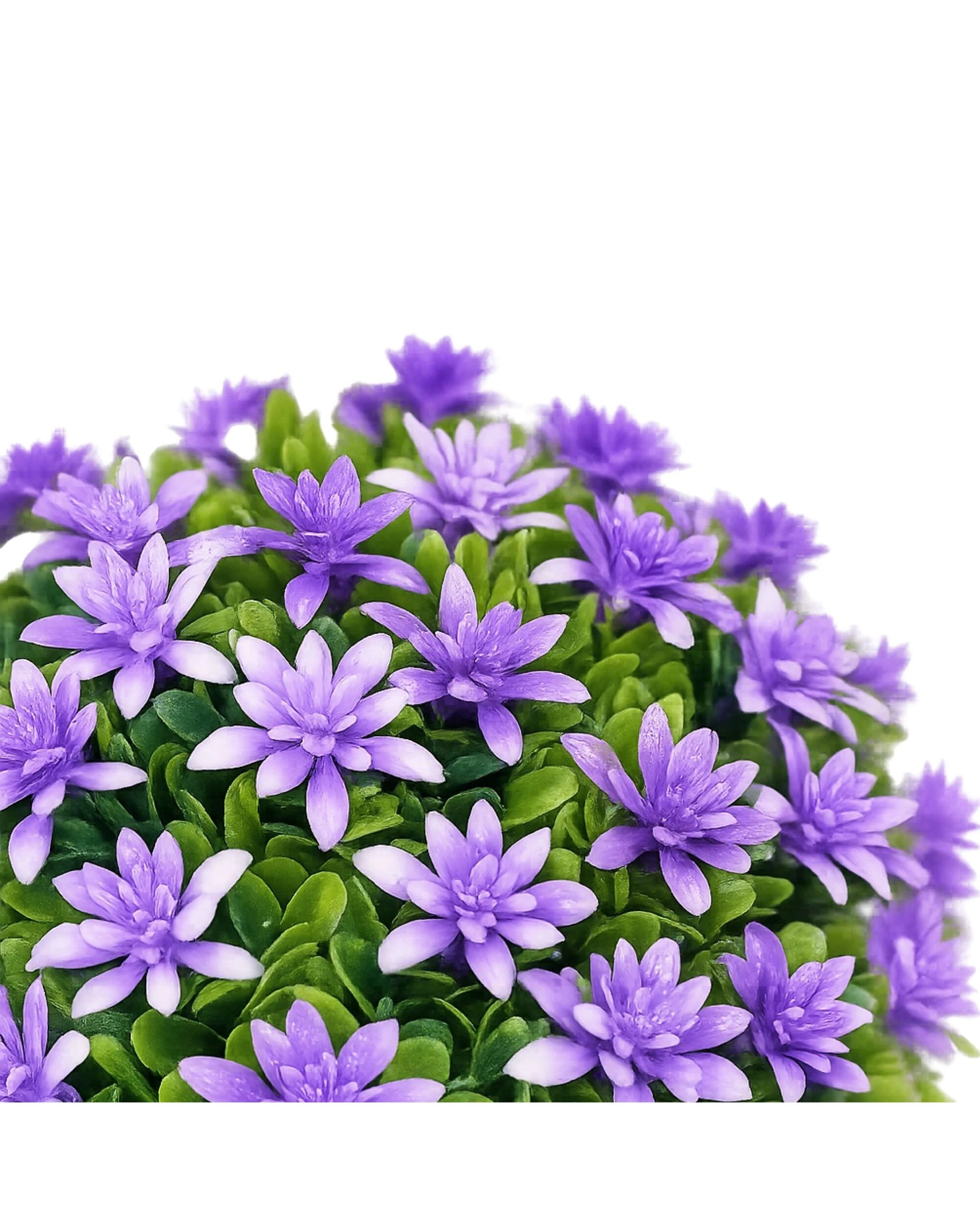 3 Party Maker Artificial Round Potted Flower - Purple, 3 of 4