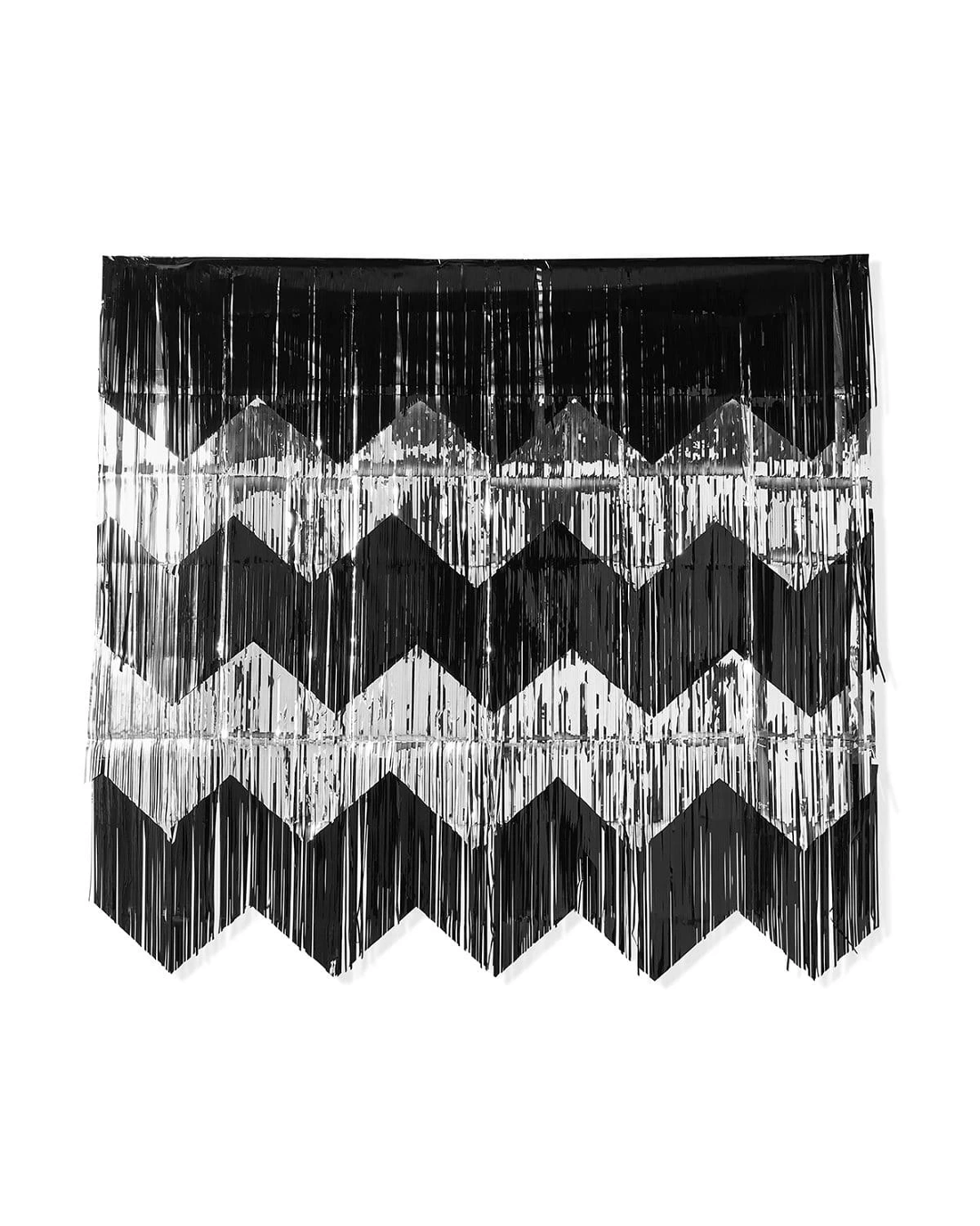 2 Silver Look and Black Foil Backdrop, 2 of 4