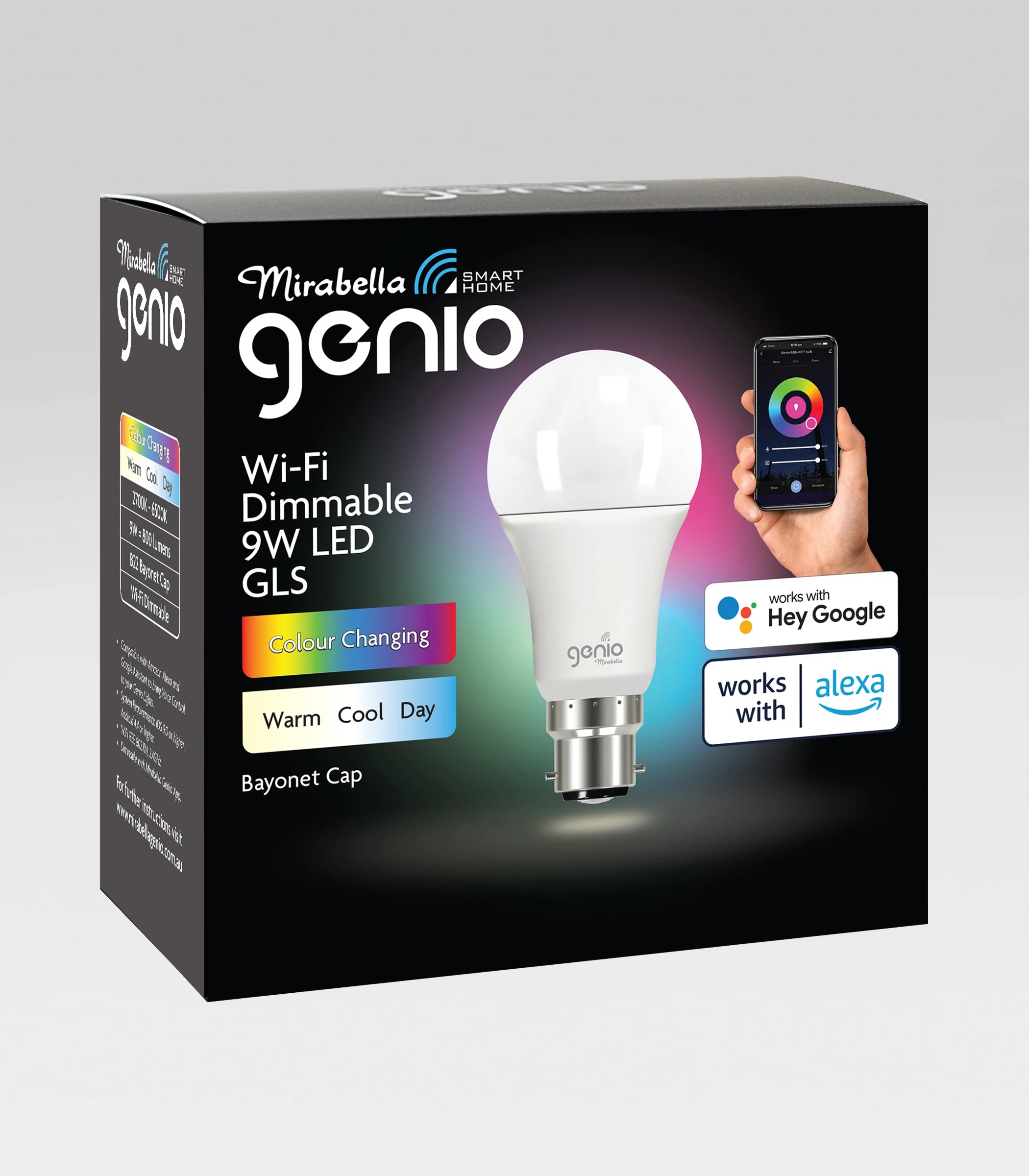 2 Mirabella Genio Wi-Fi Dimmable 9W LED Bulb, 2 of 6