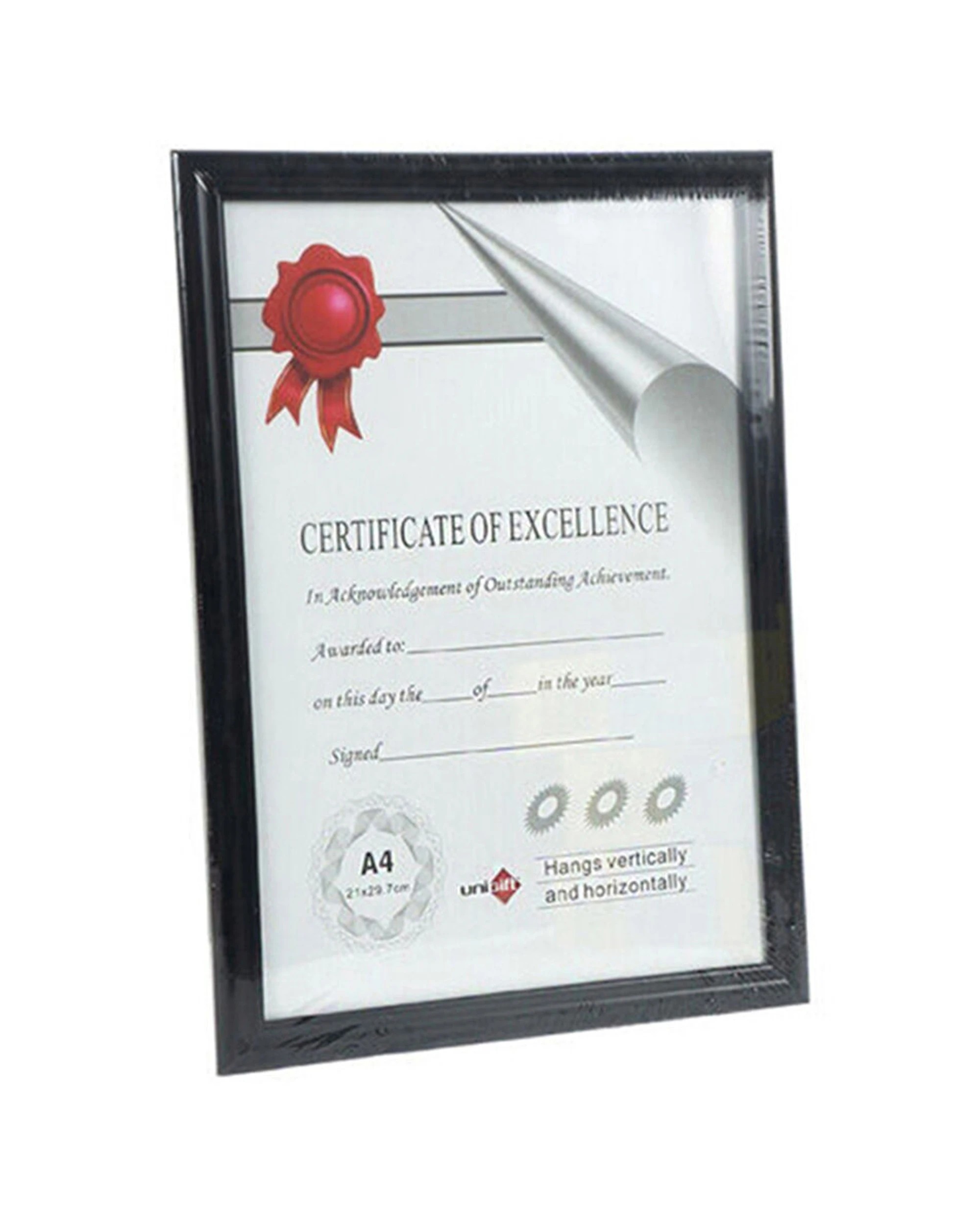 2 Unigift 12PK A4 Certificate Glass Picture Photo Frame Home Decor 21x29.7cm, 2 of 2