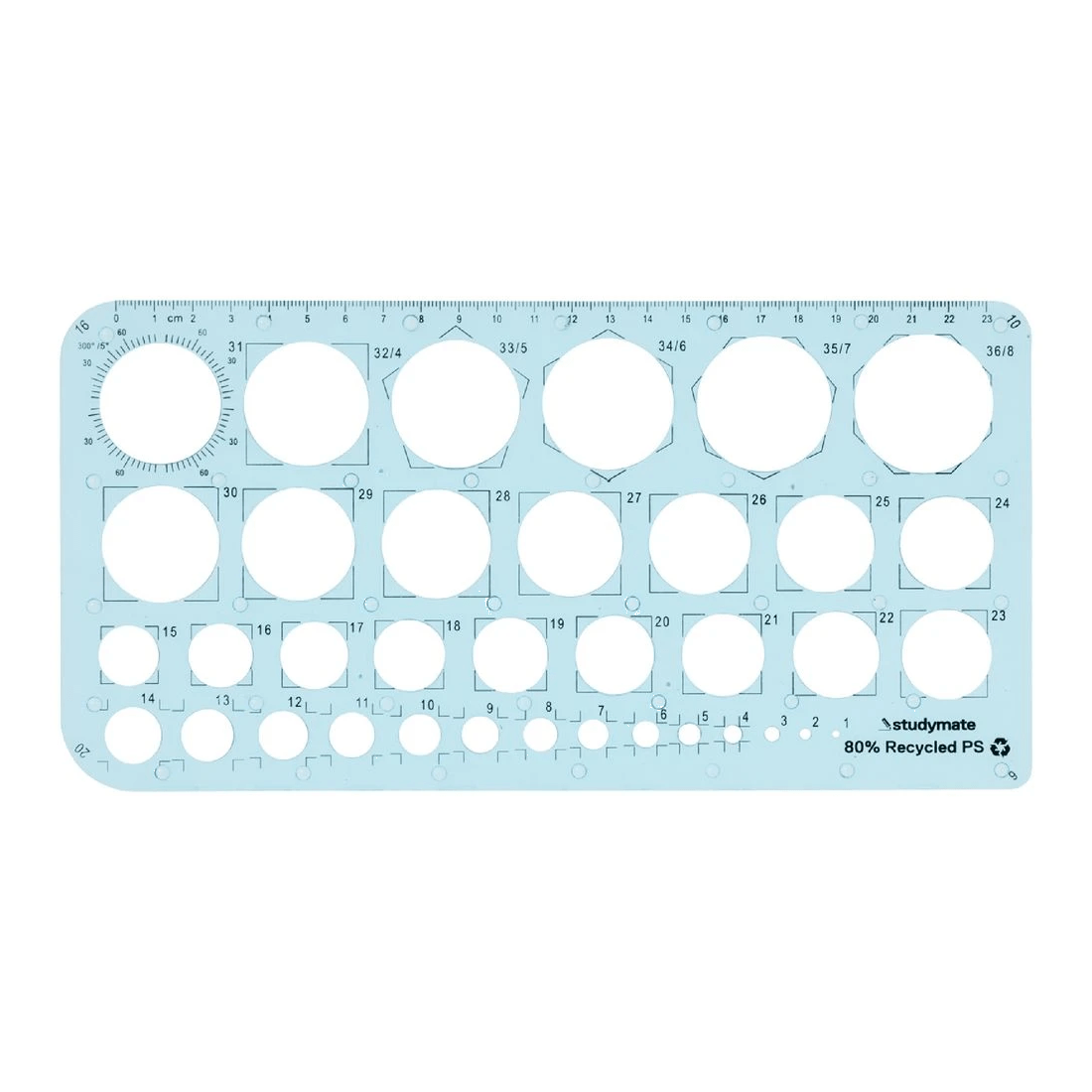 1 Studymate Recycled Circle Stencil Template, 1 of 2