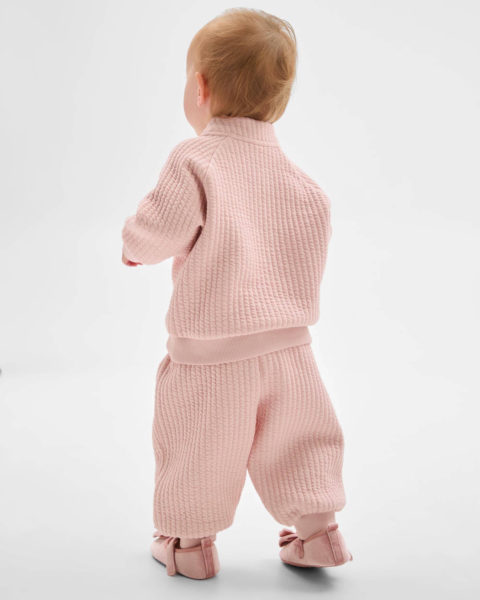 3 Target Baby Baby Organic Cotton Quilted Fleece Trackpants LOTUS, 3 of 5
