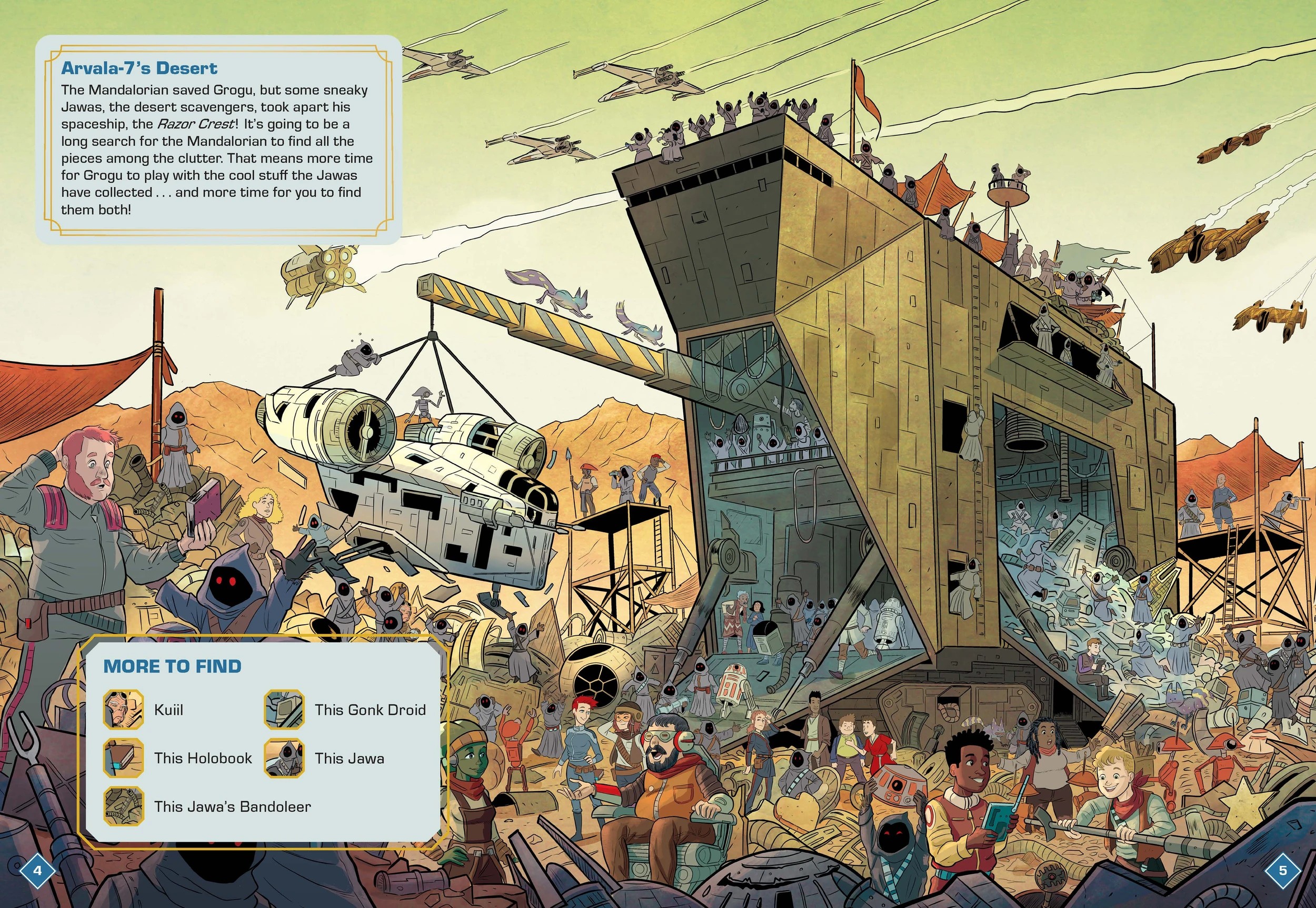 4 Star Wars The Mandalorian: Where's Grogu? - Book, 4 of 4