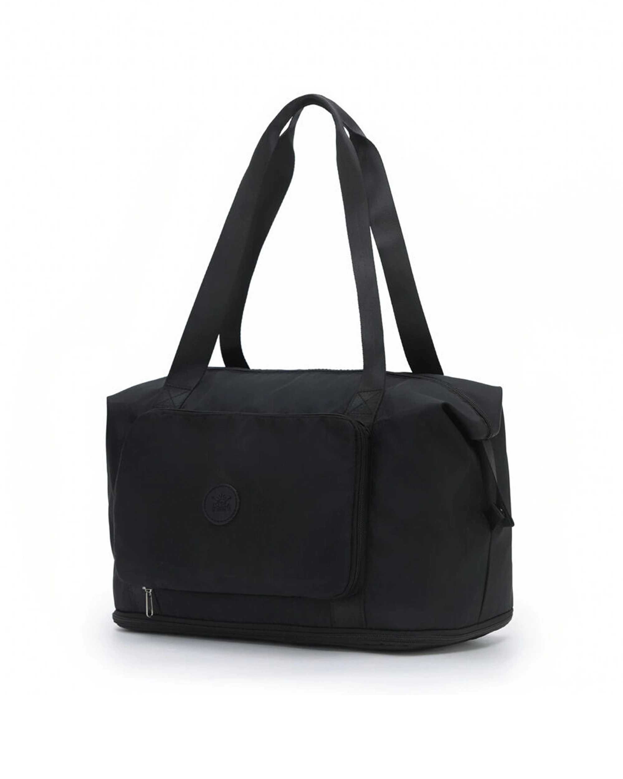 2 Tosca 2Pk Foldable & Expandable Holiday/Travel Tote Bag - Black, 2 of 6