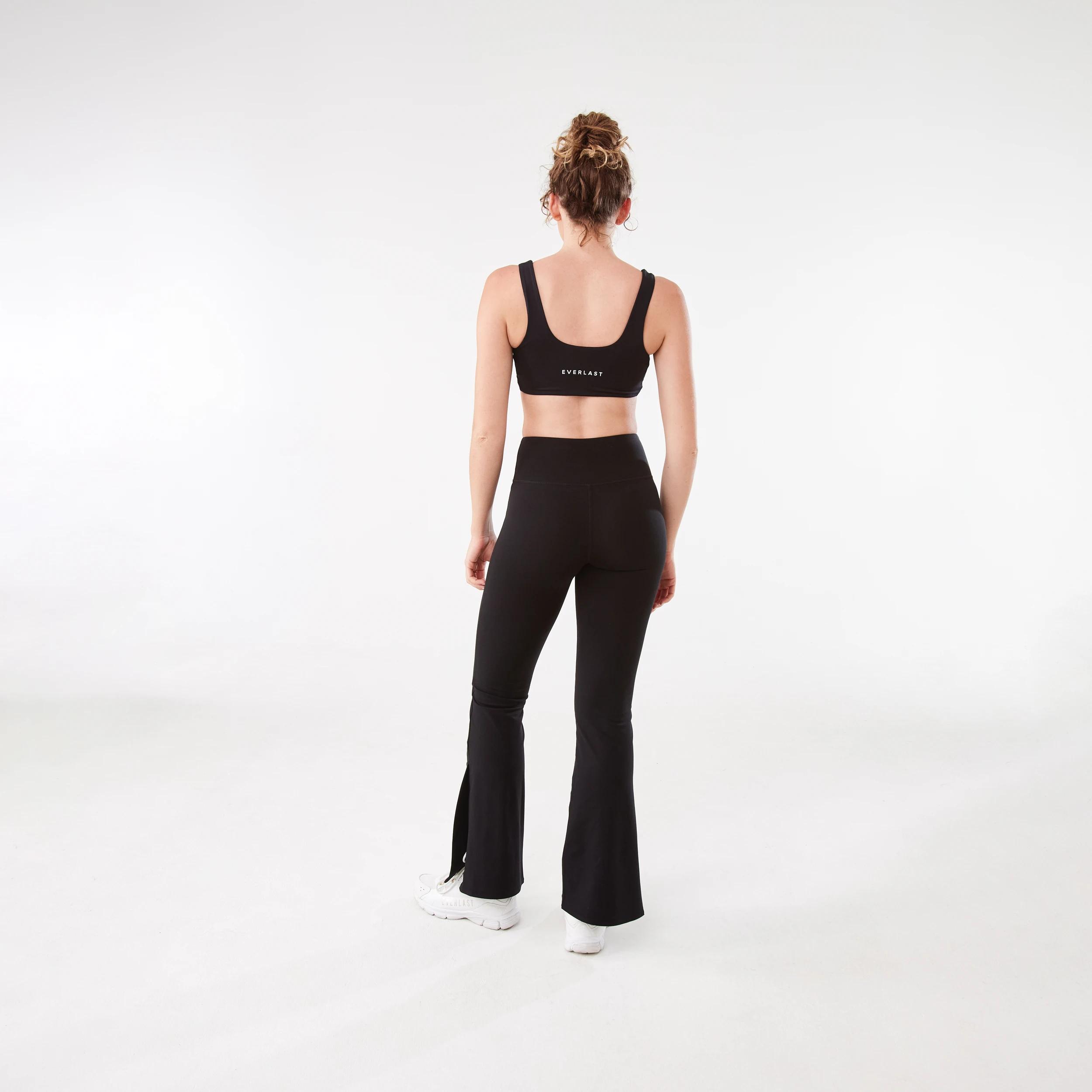 4 Everlast Womens Bootleg Flare Leggings BLACK, 4 of 9