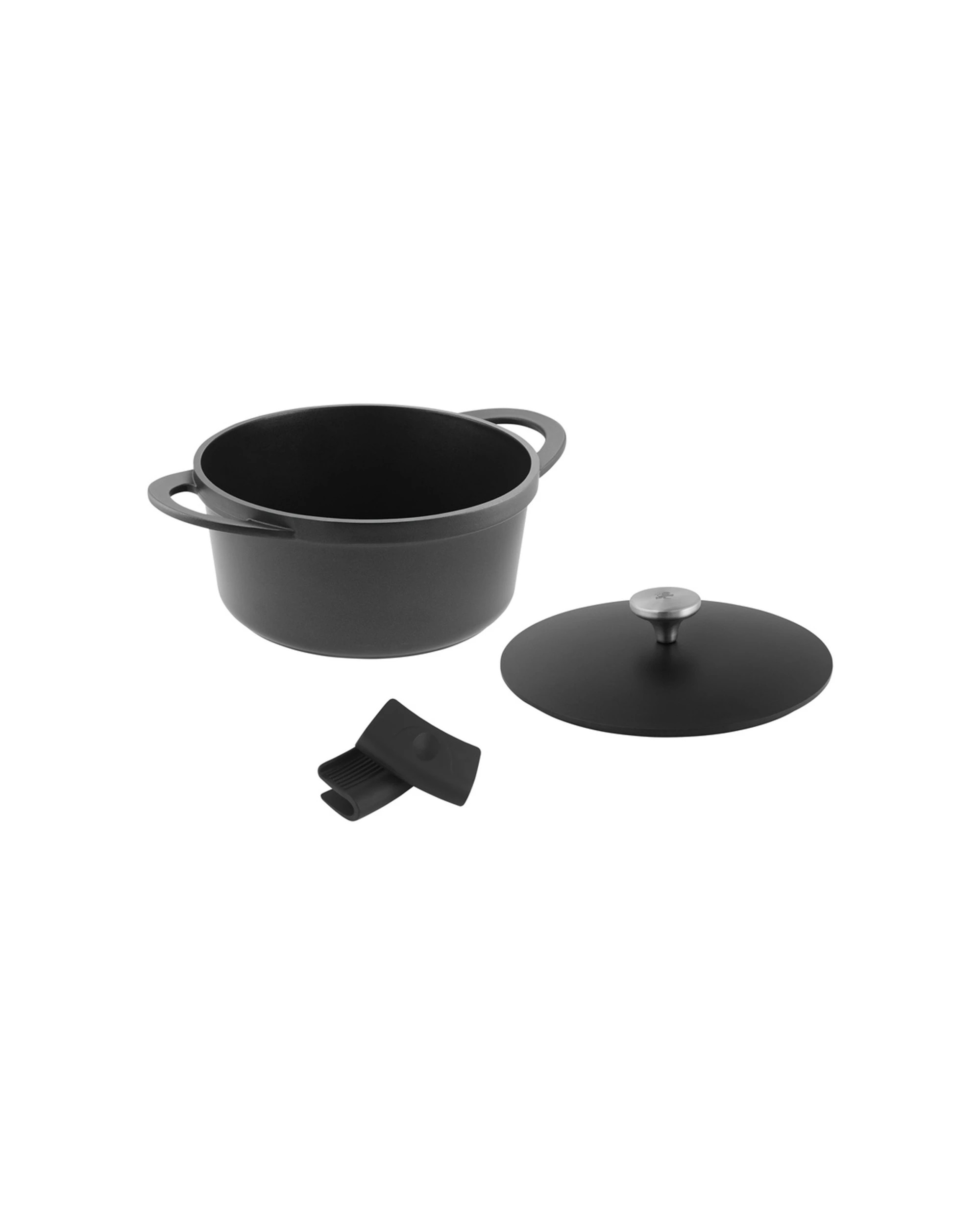 2 Maxwell And Williams Casserole Non Stick Cast Aluminium 24cm 4.2L Stove To Oven - Black, 2 of 4