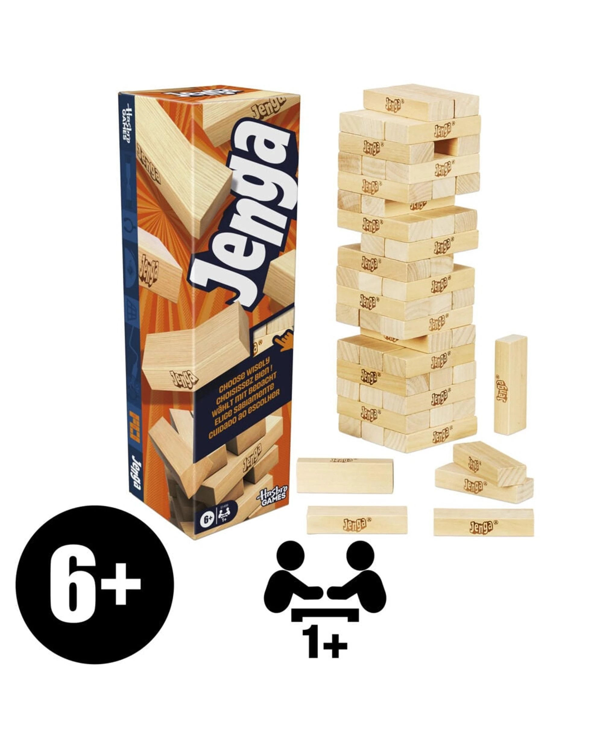 3 Jenga Classic Board Game with Digital Dice, 3 of 7