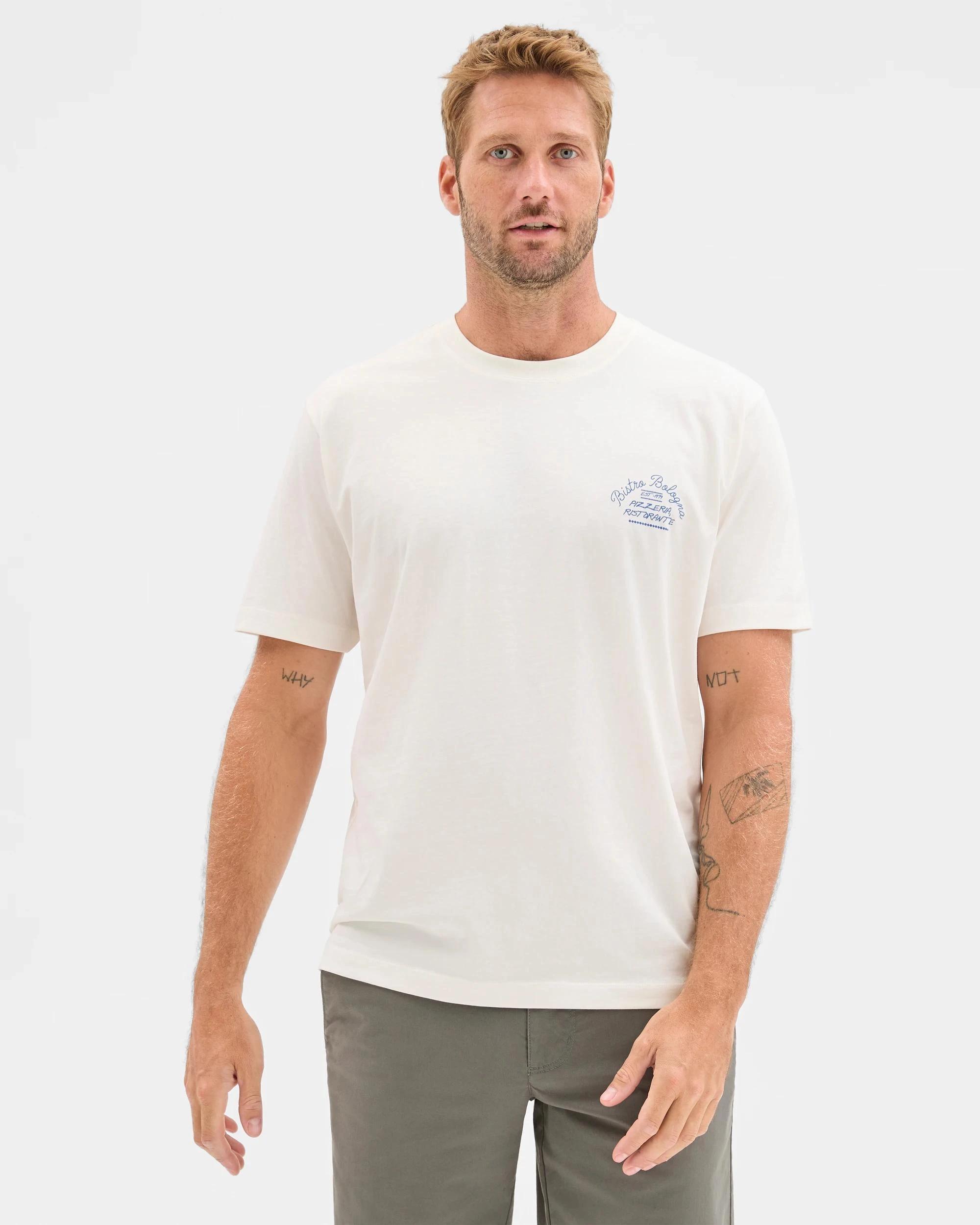 2 Target Man Australian Cotton Print T-Shirt VINTAGE WHITE, 2 of 5