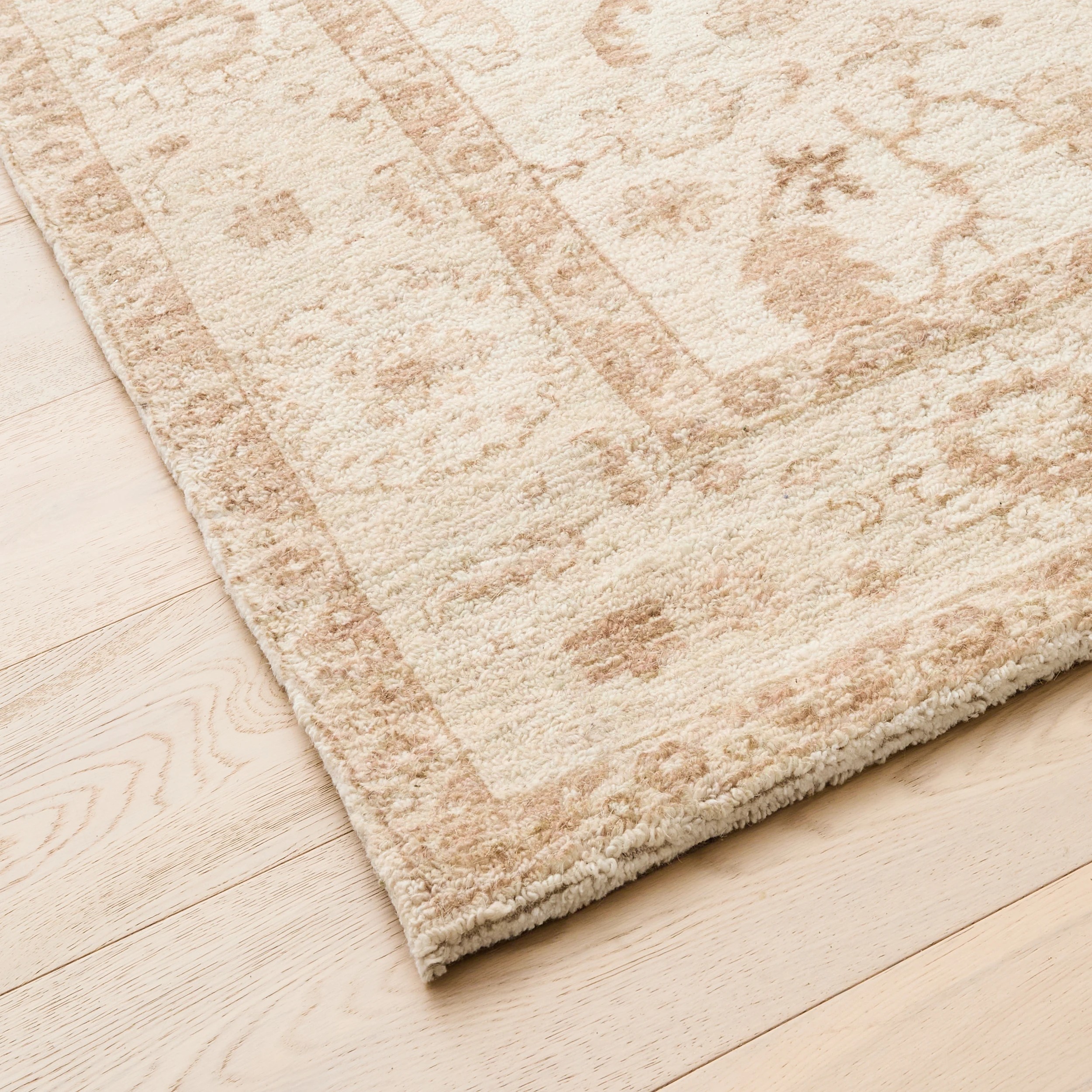 2 Sana Wool Rich Rug - Beige, Large - 235cm x 160cm, 2 of 7
