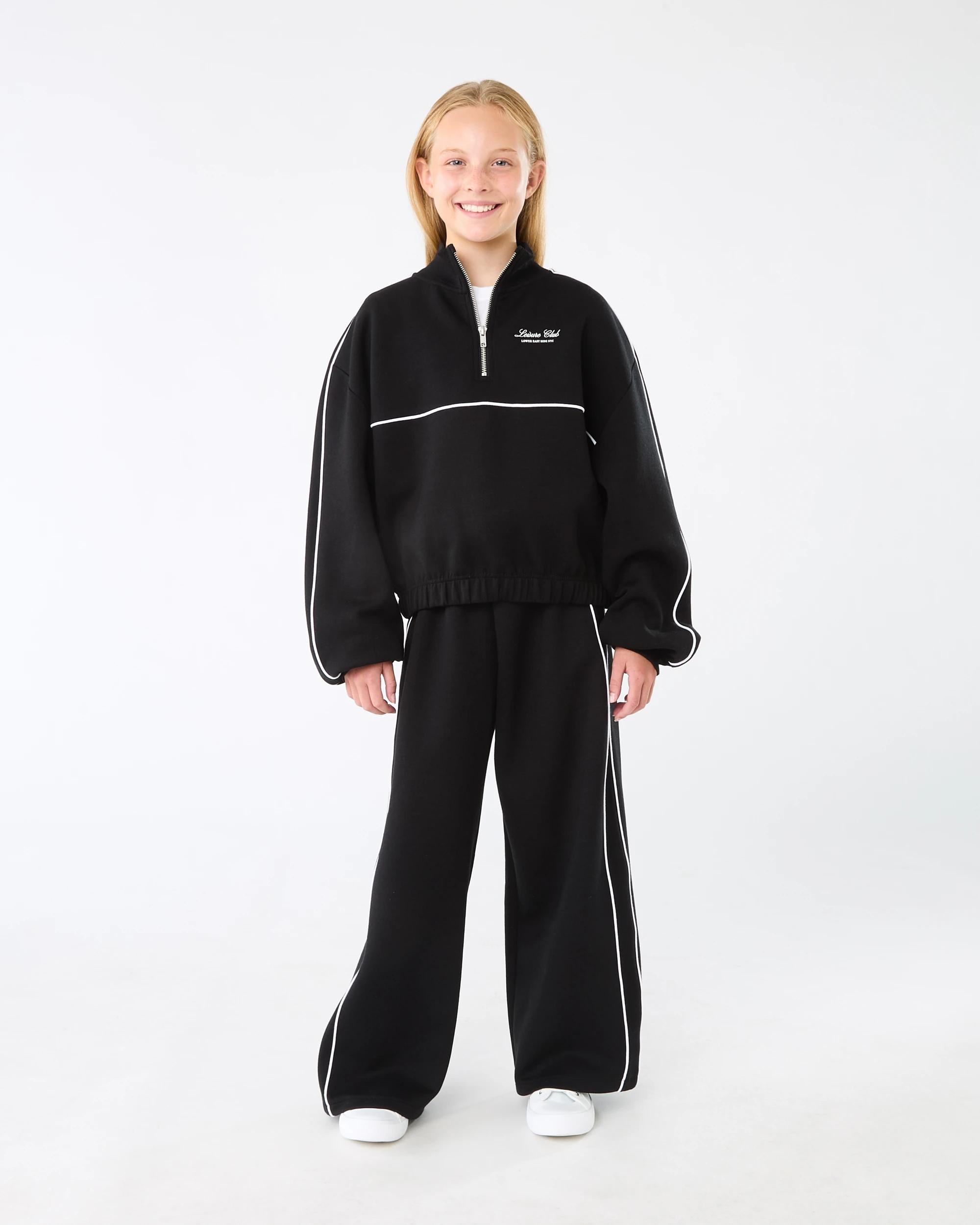 6 Scuba Quarter Zip Sweatshirt Blck Slgan, 6 of 7