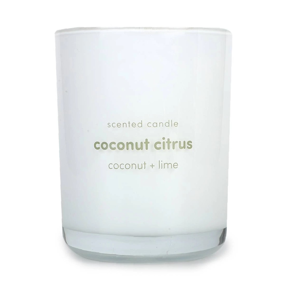1 Coconut Citrus Scented Candle, 1 of 4