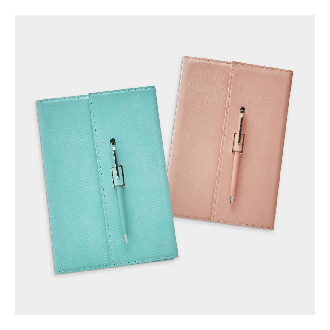 4 Otto A5 Tri-Fold Notebook with Pen 192 Pages Pink, 4 of 4