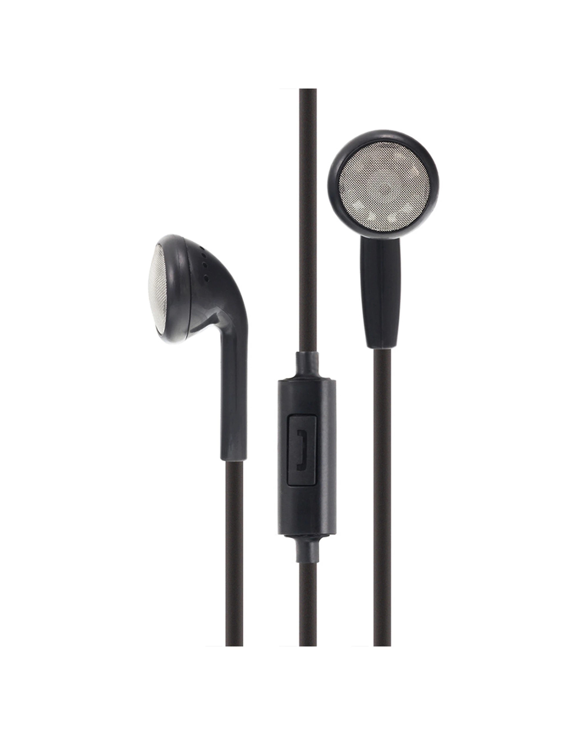 2 Moki Stereo In-Ear Earphones 3.5mm Jack Headset With In-Line Mic - Black, 2 of 2