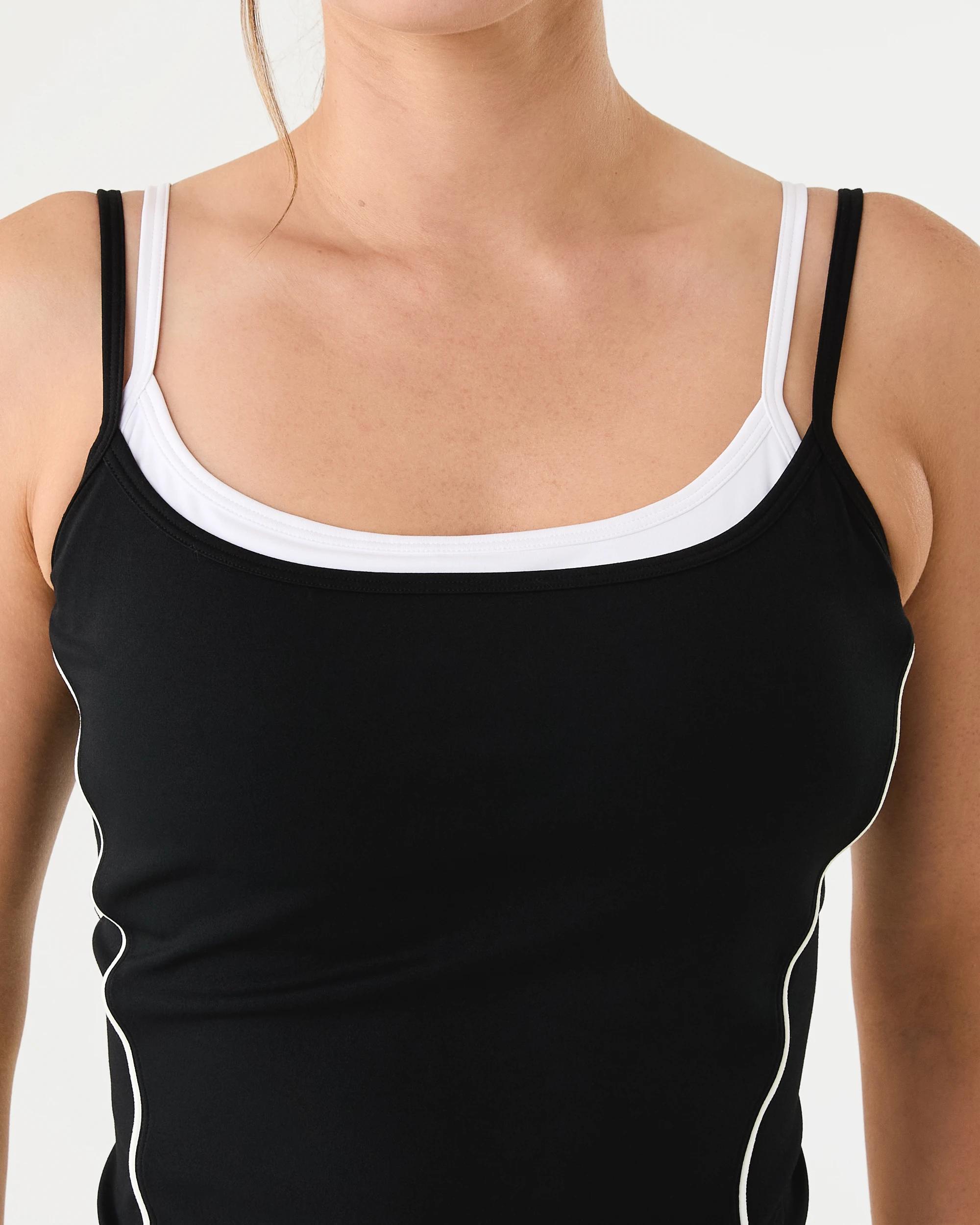 5 Active Womens Dual Strap Tank Black, 5 of 7