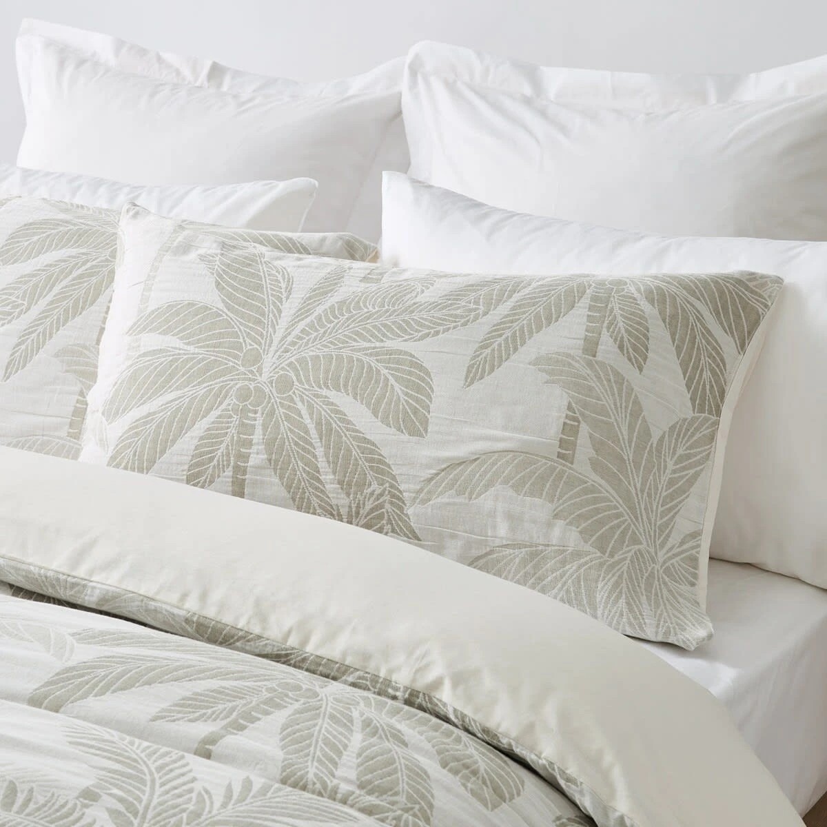 2 Palm Cotton Quilt Cover Set - King Bed, 2 of 6