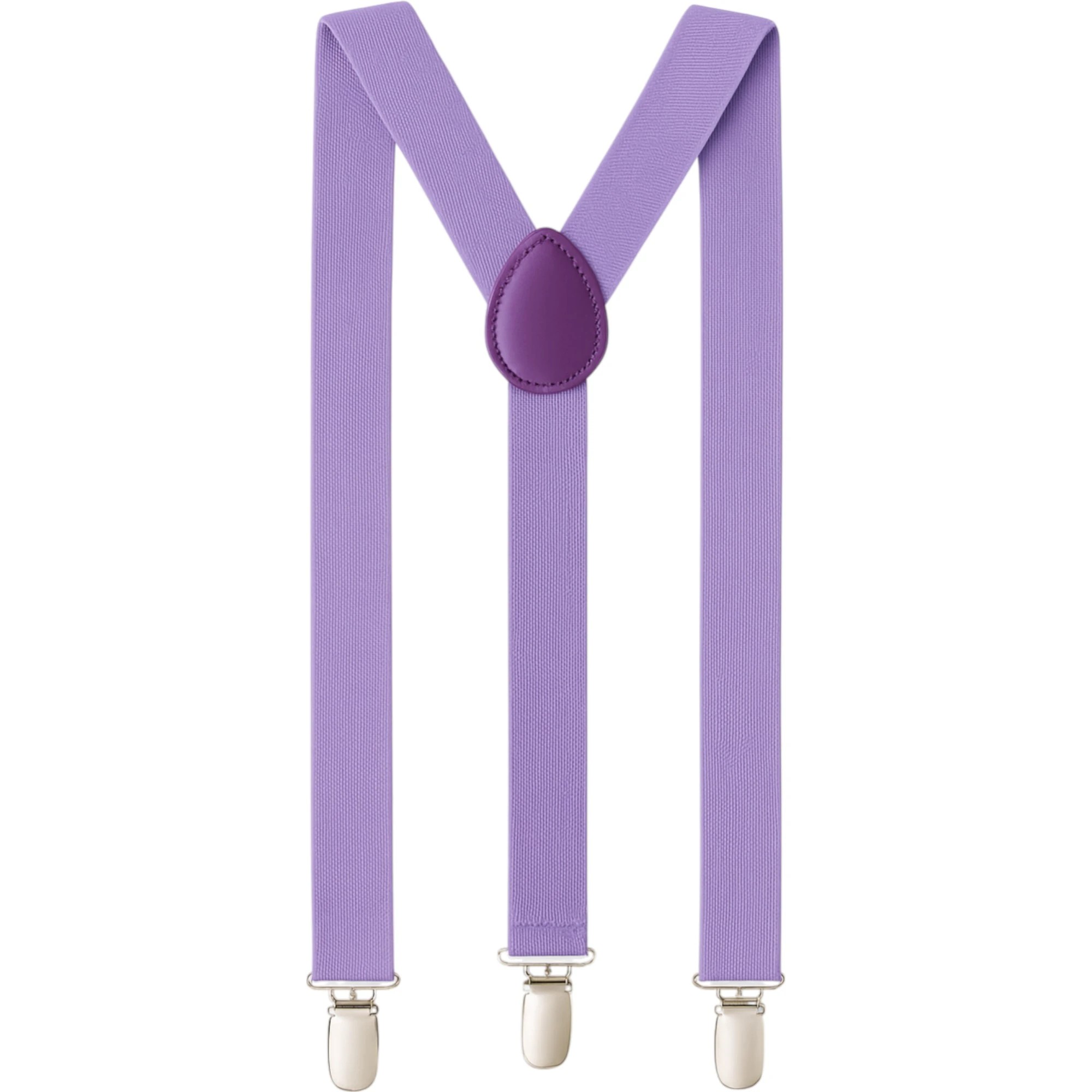 3 Zasel Mens Adjustable 100cm Violet Suspenders - Purple - Purple, 3 of 3