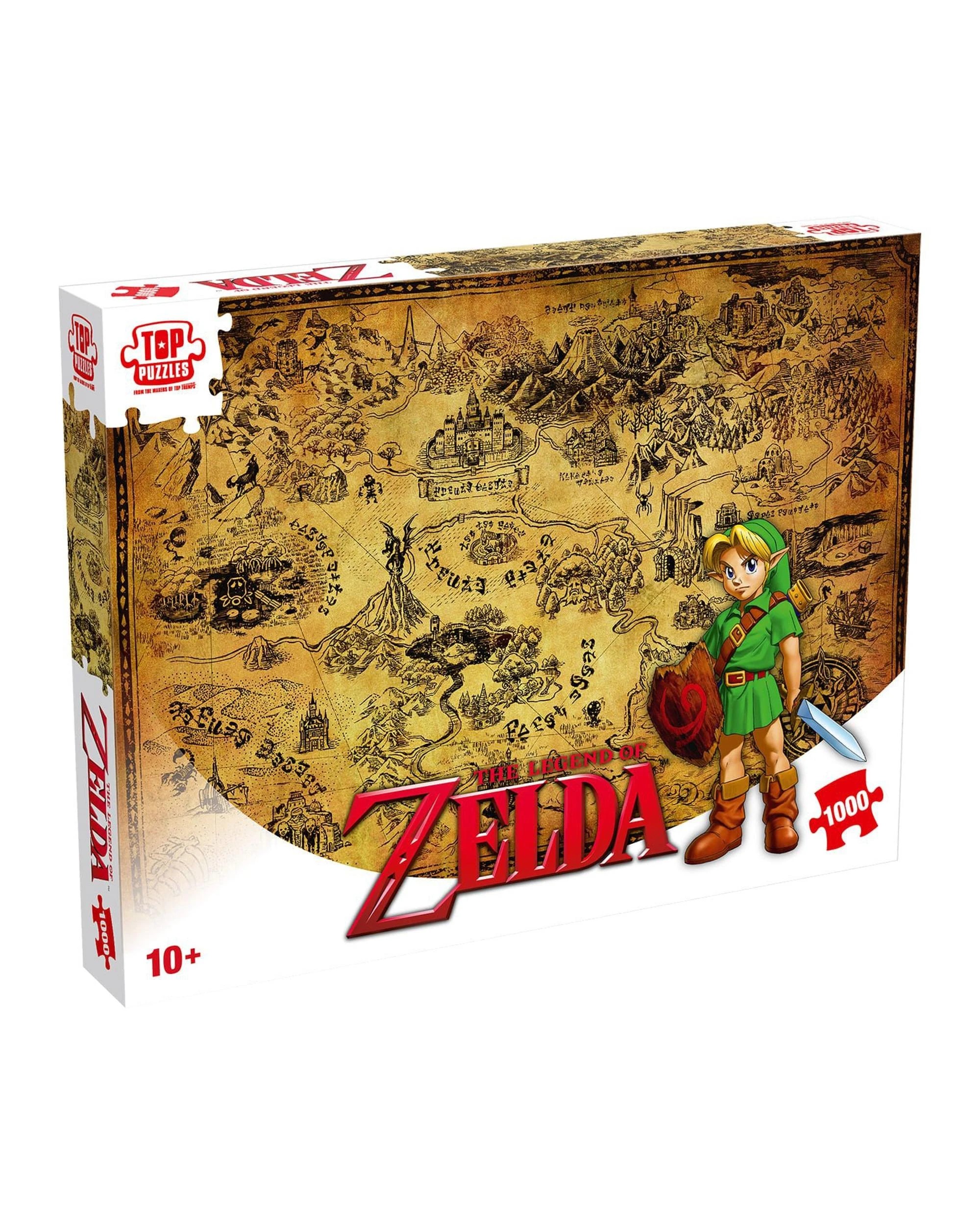 1 Top Puzzles The Legend of Zelda Hyrule 1000 Piece Jigsaw Puzzle, 1 of 6
