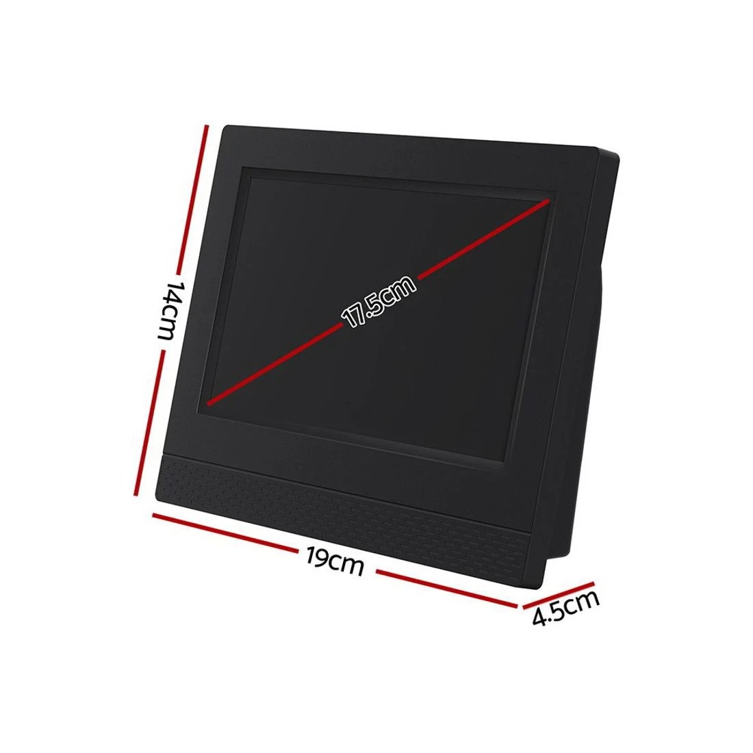 2 Artiss 7" Digital Day Clock Calendar Alarm - Black, 2 of 5