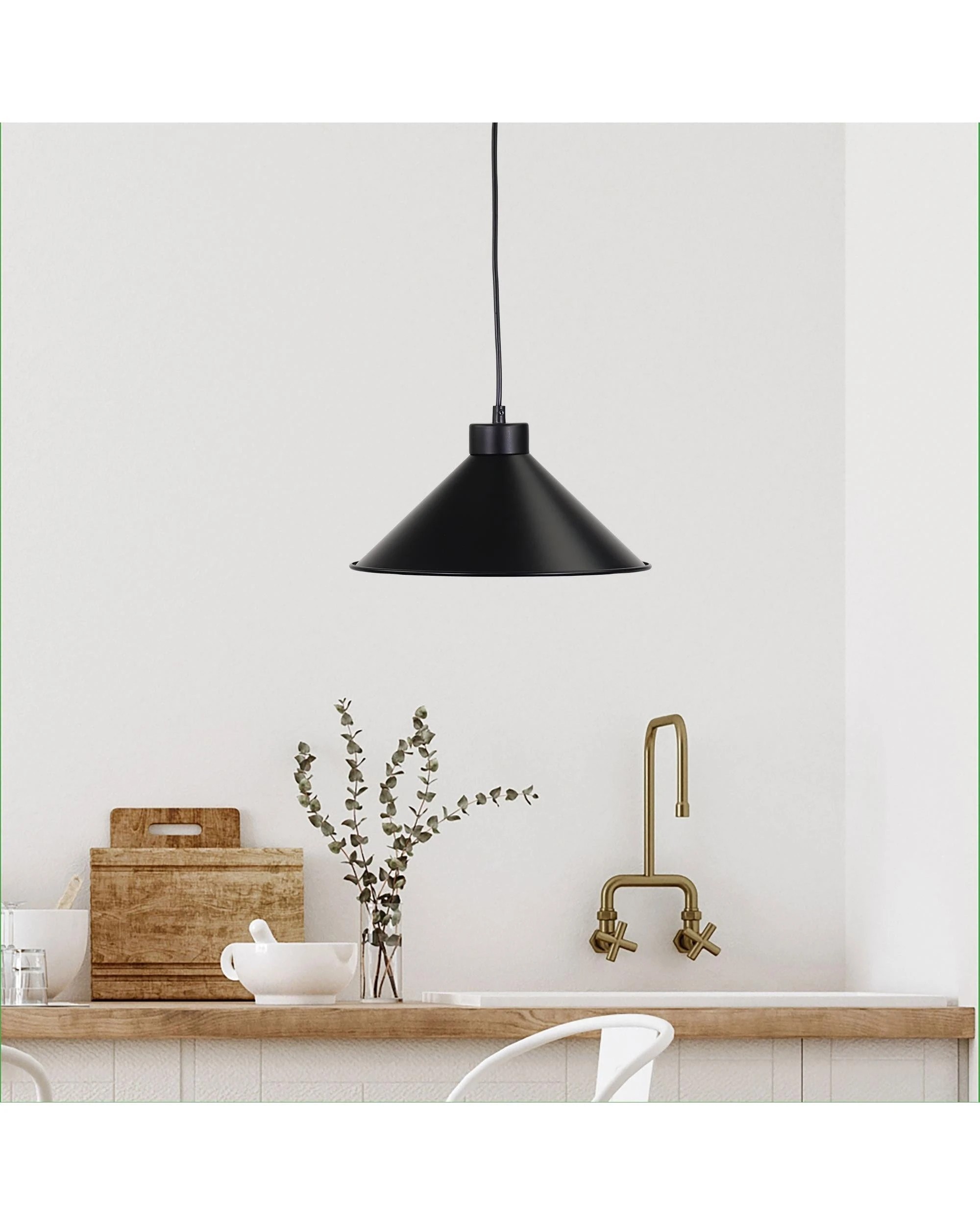 2 Oriel Lighting Victoriana 30cm Matt Black Steel Shade – E27
 - black, 2 of 5