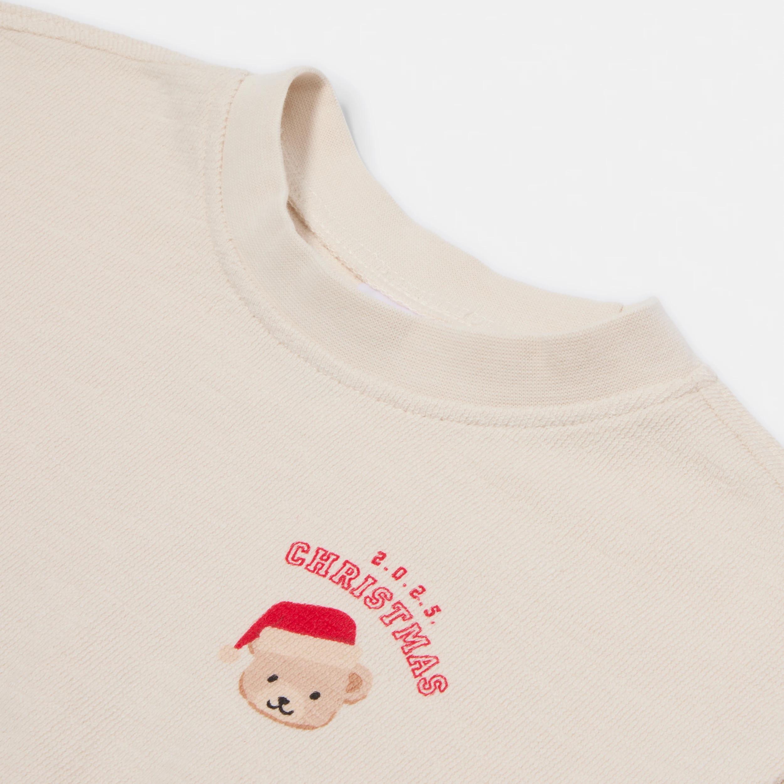 6 Christmas Short Sleeve T-shirt and Shorts Set CHALK CHRISTMAS, 6 of 6