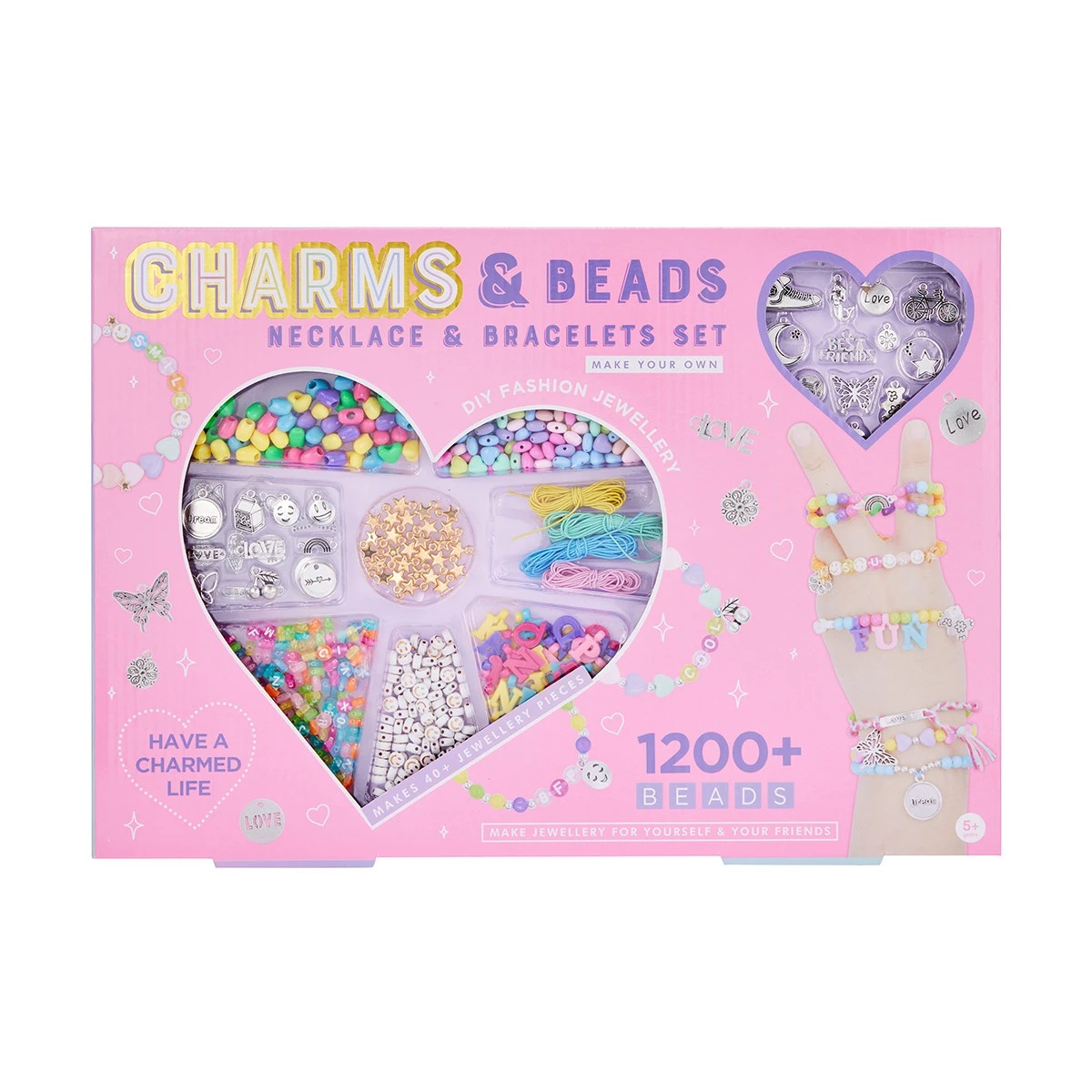 1 Make Your Own Charms and Beads Necklace and Bracelets Set, 1 of 10