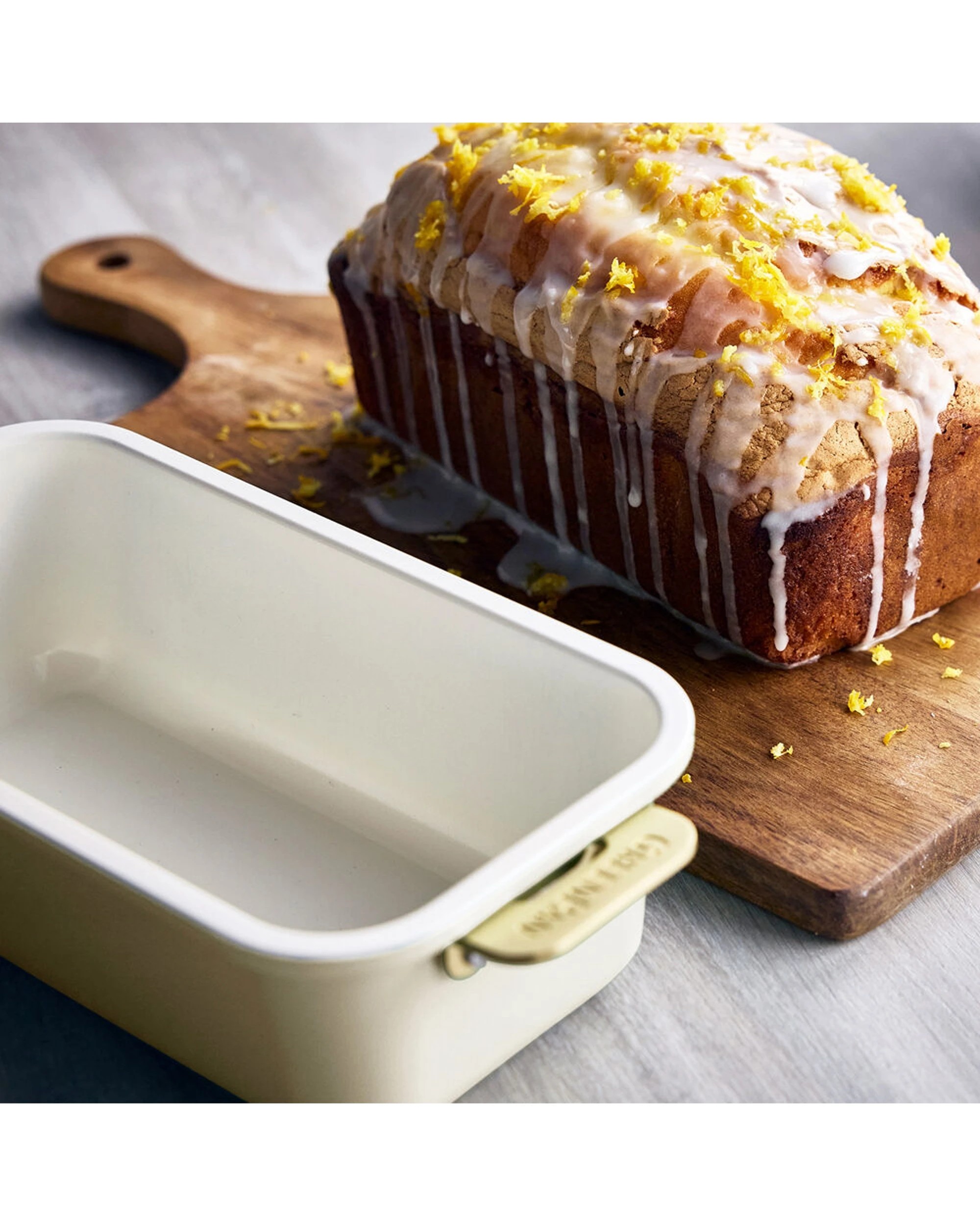 4 Greenpan Reserve Rectangular Loaf Baking Pan Ceramic Non-Stick Cream, 4 of 7