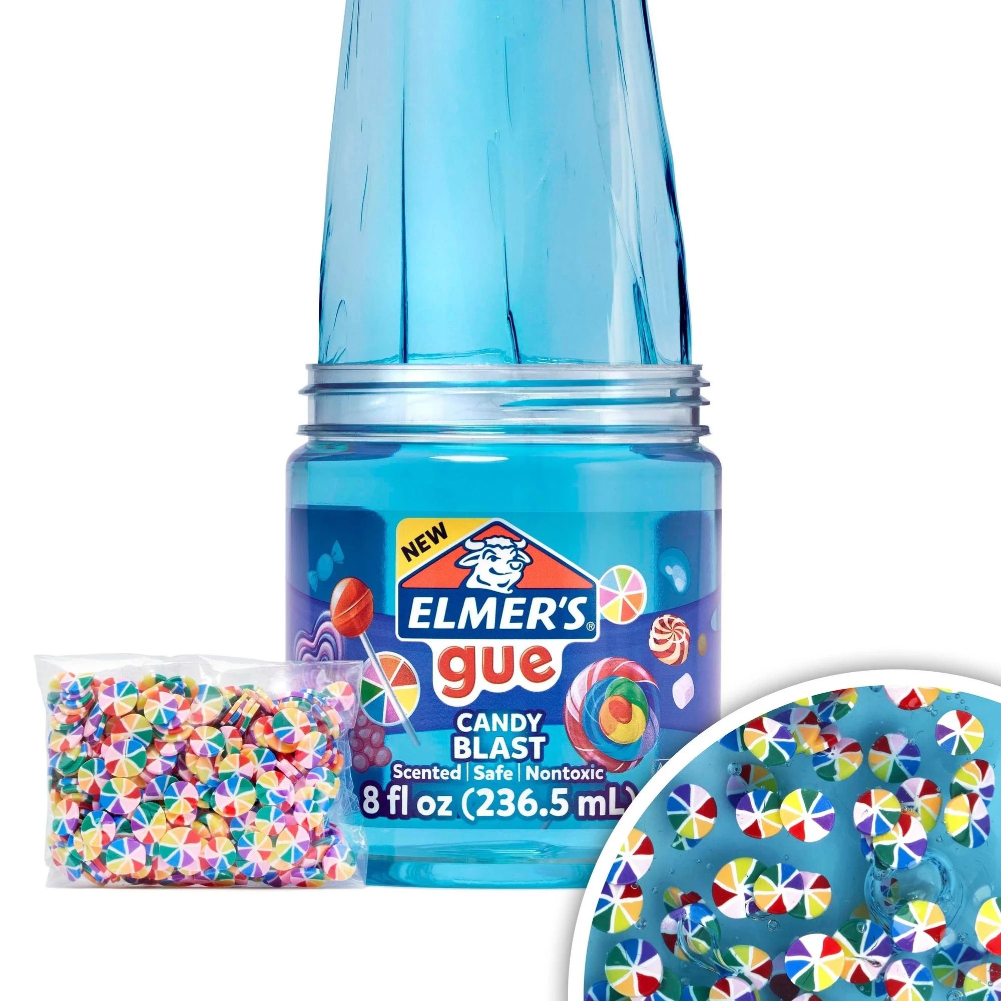8 Elmers Gue Premade Slime Candy Blast - Blue, 8 of 8