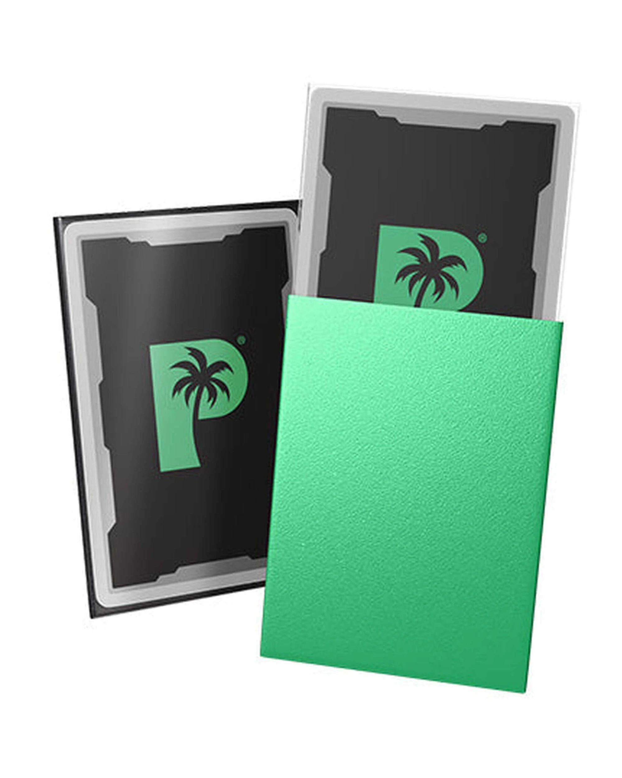 2 Palms Off Gaming Palms Off Standard 100pc Blackout Deck Sleeves Jade Matte, 2 of 3