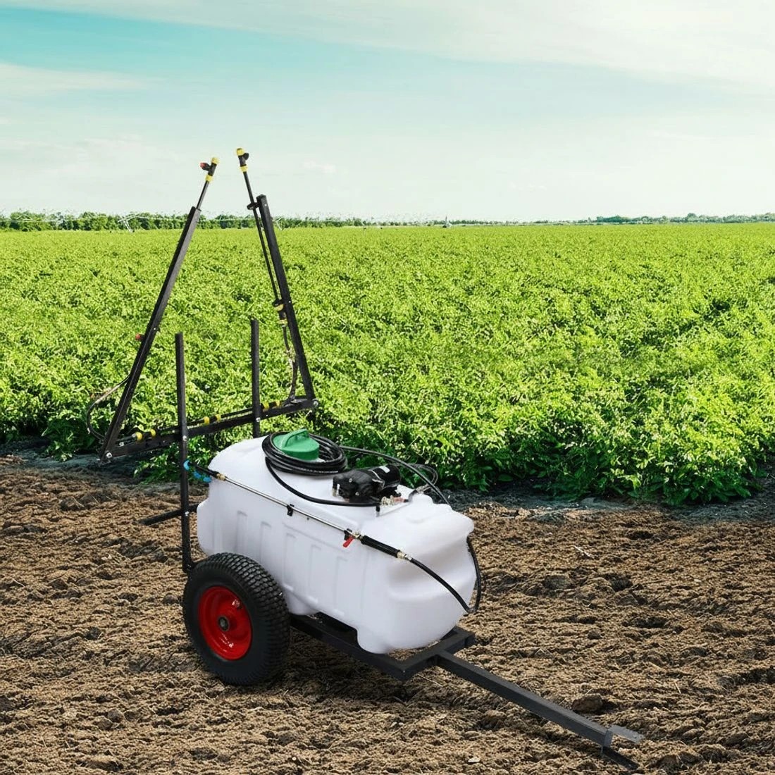 9 Giantz Weed Sprayer 100L Trailer 3M Boom Garden Spray - White, 9 of 9