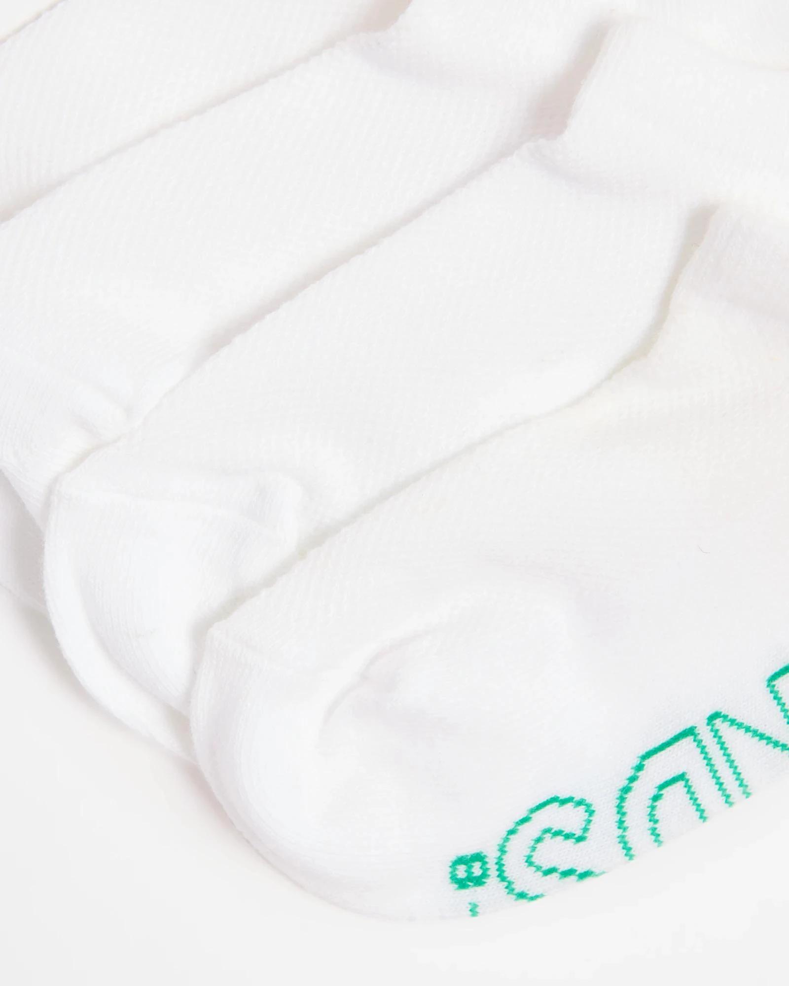 2 Women's Logo Lightweight No Show Socks 4 Pack - Bonds WHITE, 2 of 3