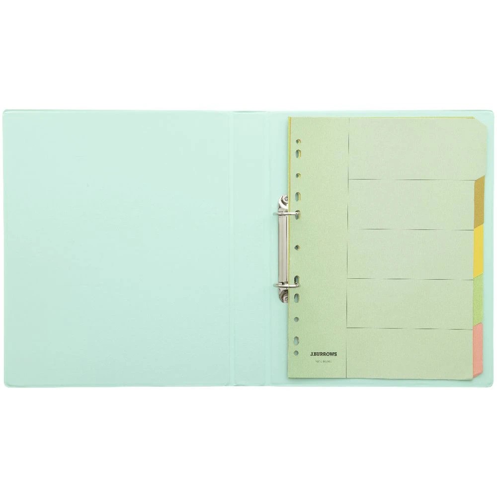 5 J.Burrows A4 Binder 2D 25mm Pale Green, 5 of 6