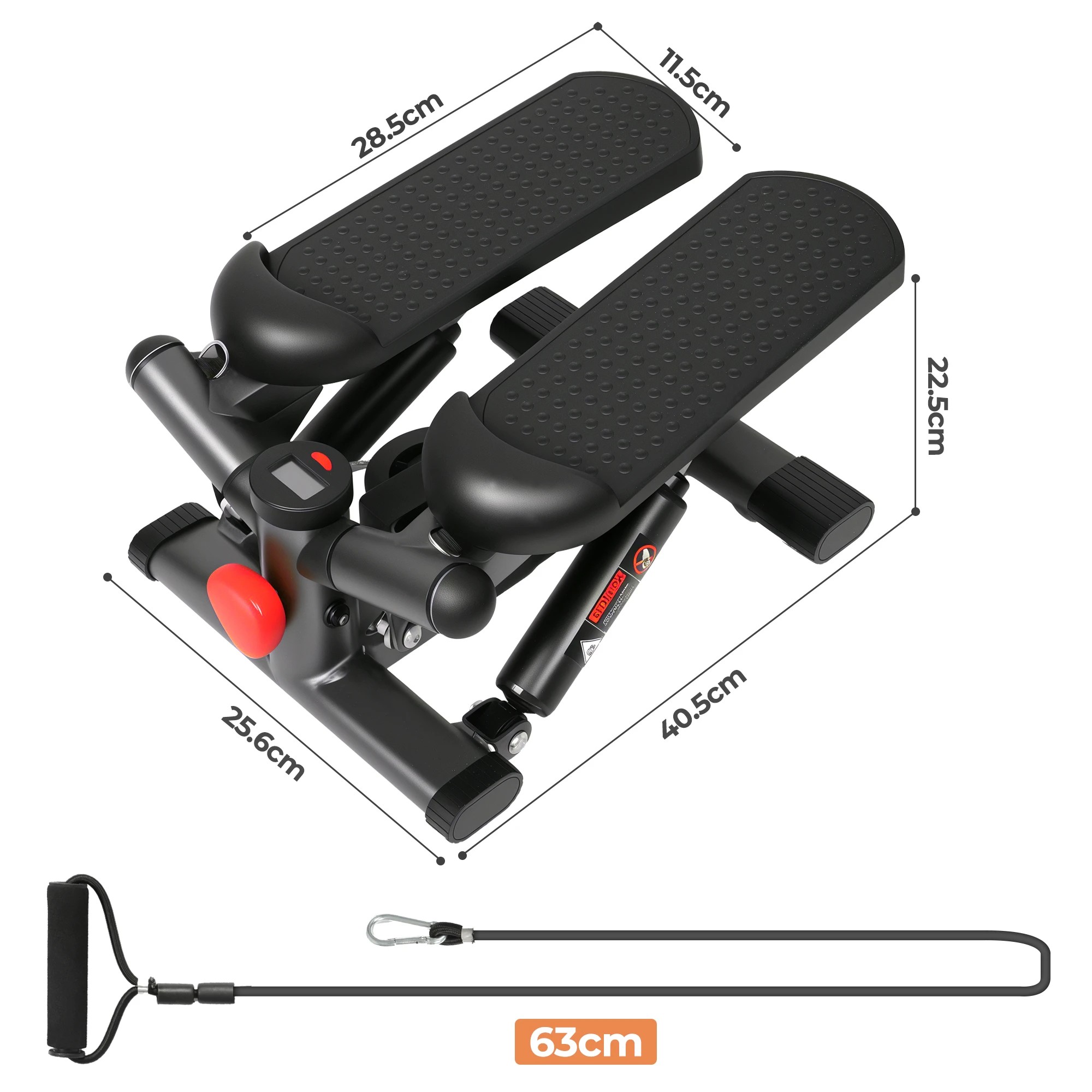 3 Centra Mini Stepper Adjustable Resistance Rope Aerobic Step Trainer Fitness, 3 of 9