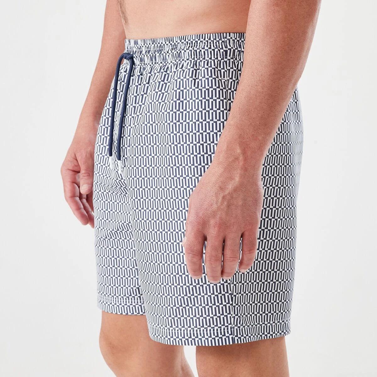 2 Regular Print Boardshorts LISBON GEO BLUE OMBRE, 2 of 6