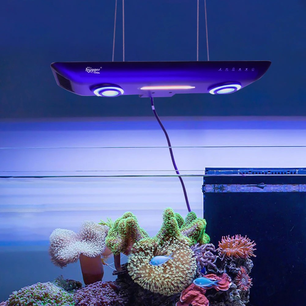1 Hygger 200W Coral and Seawater LED Light with App Control - Black, 1 of 1