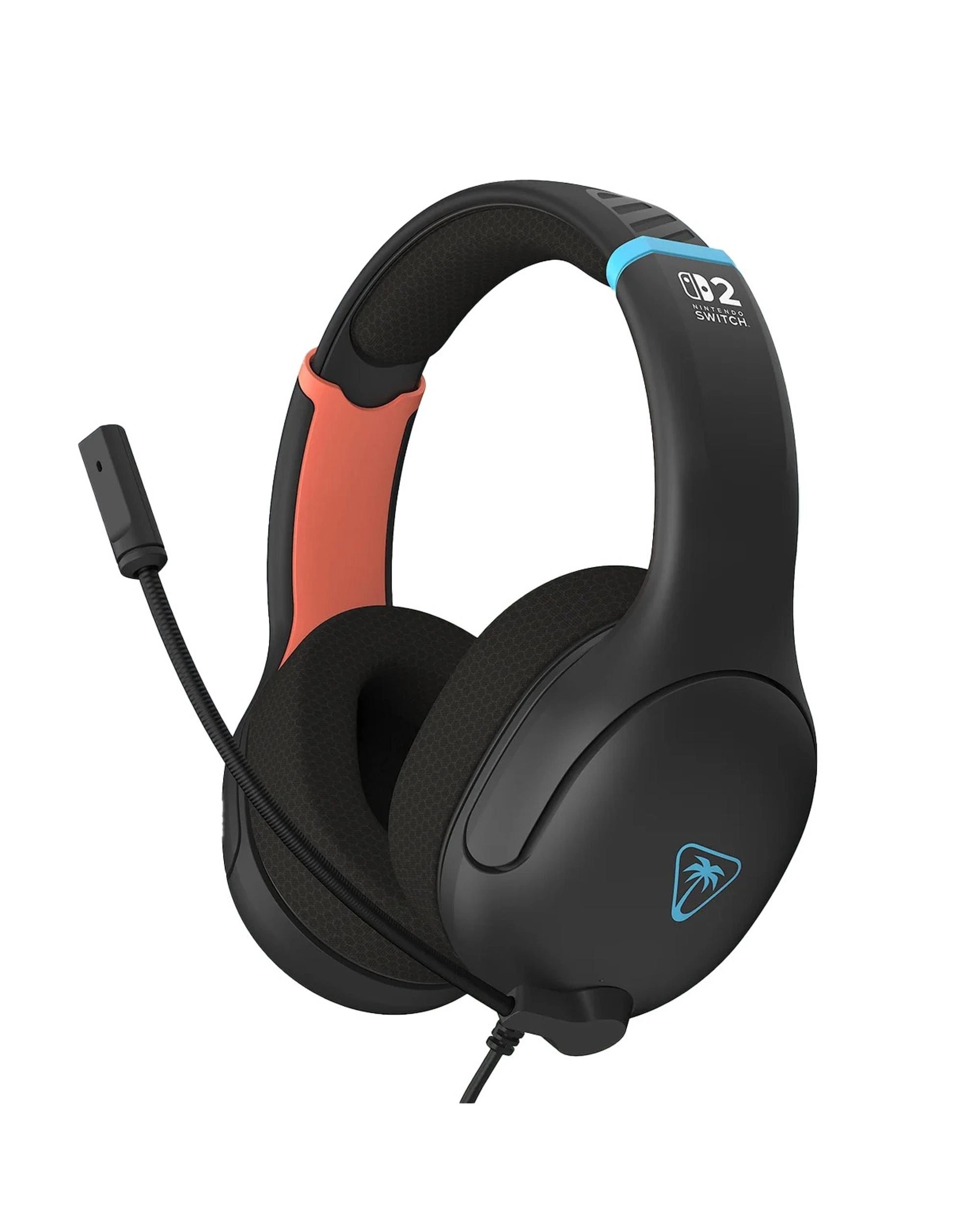 1 Turtle Beach Airlite Fit Wired Gaming Headset for Nintendo Switch 2 - Charcoal Black - Black, 1 of 6