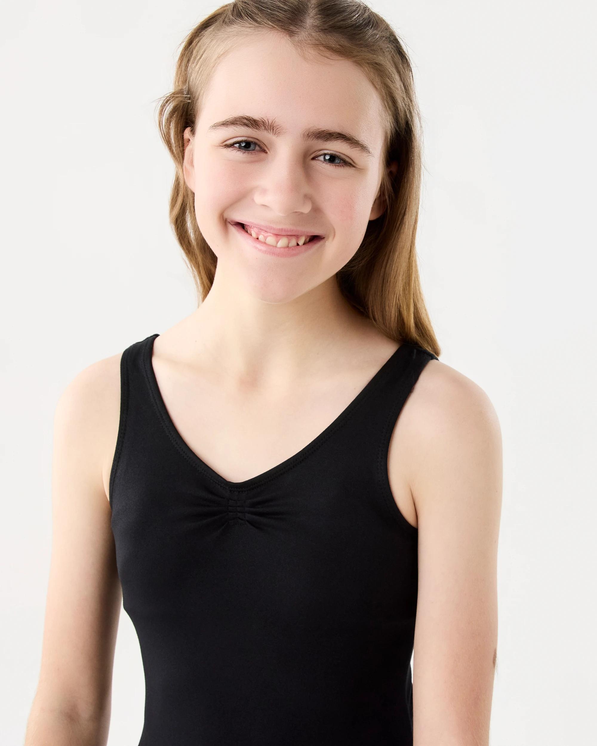 2 Dance Sleeveless Leotard Black, 2 of 4