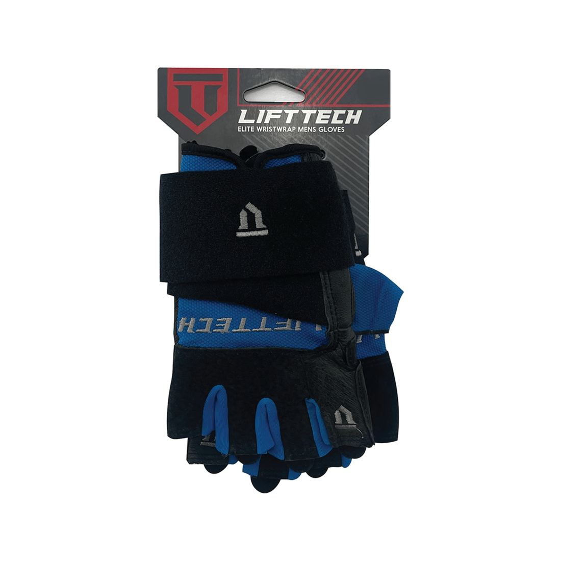 1 Lifttech Fitness Elite Weight Gloves With Wrist Wrap - Large Leather Palm - Multi, 1 of 3