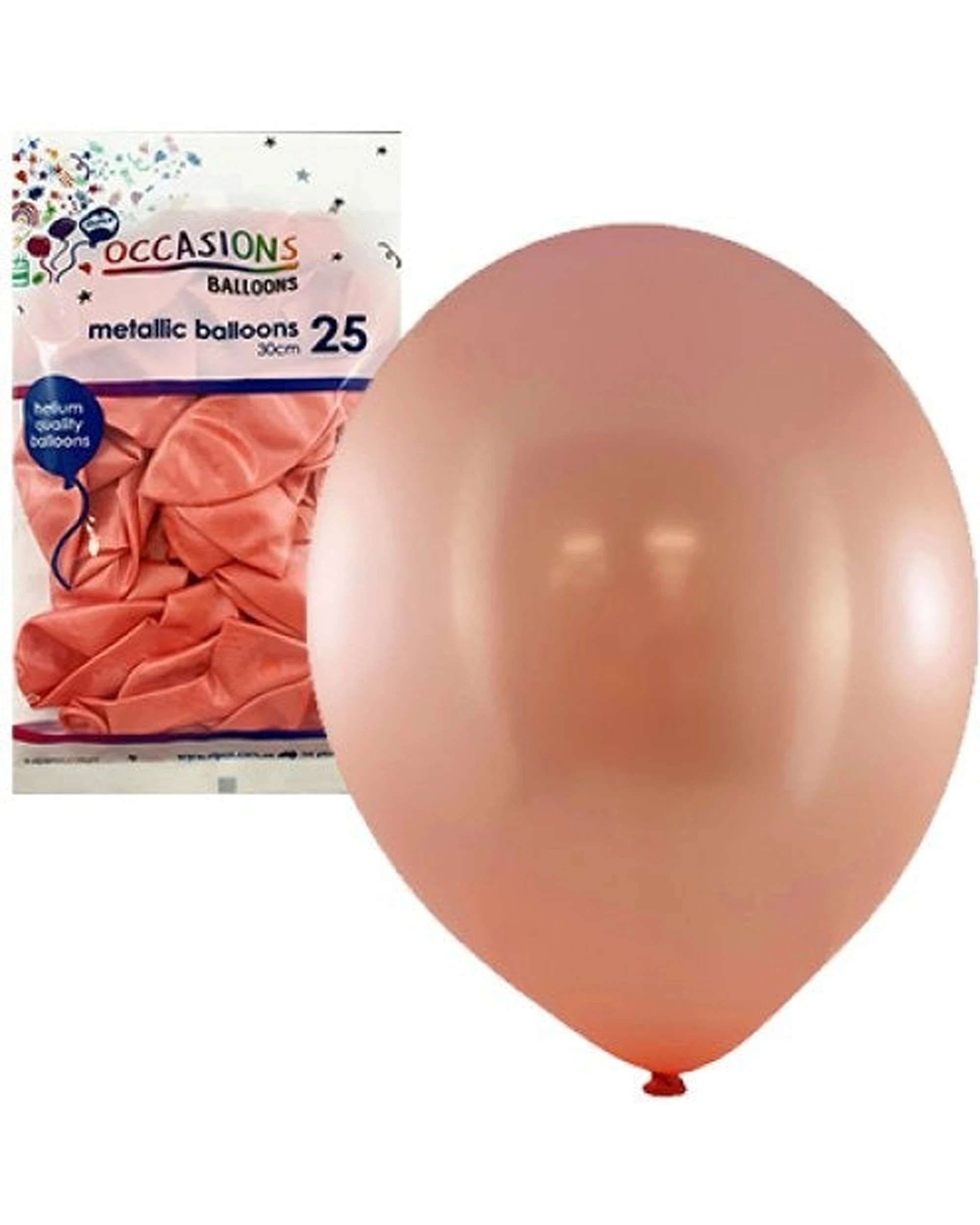 1 Alpen 25pc Latex Balloons Party Decorations 30cm Rose - Gold, 1 of 1