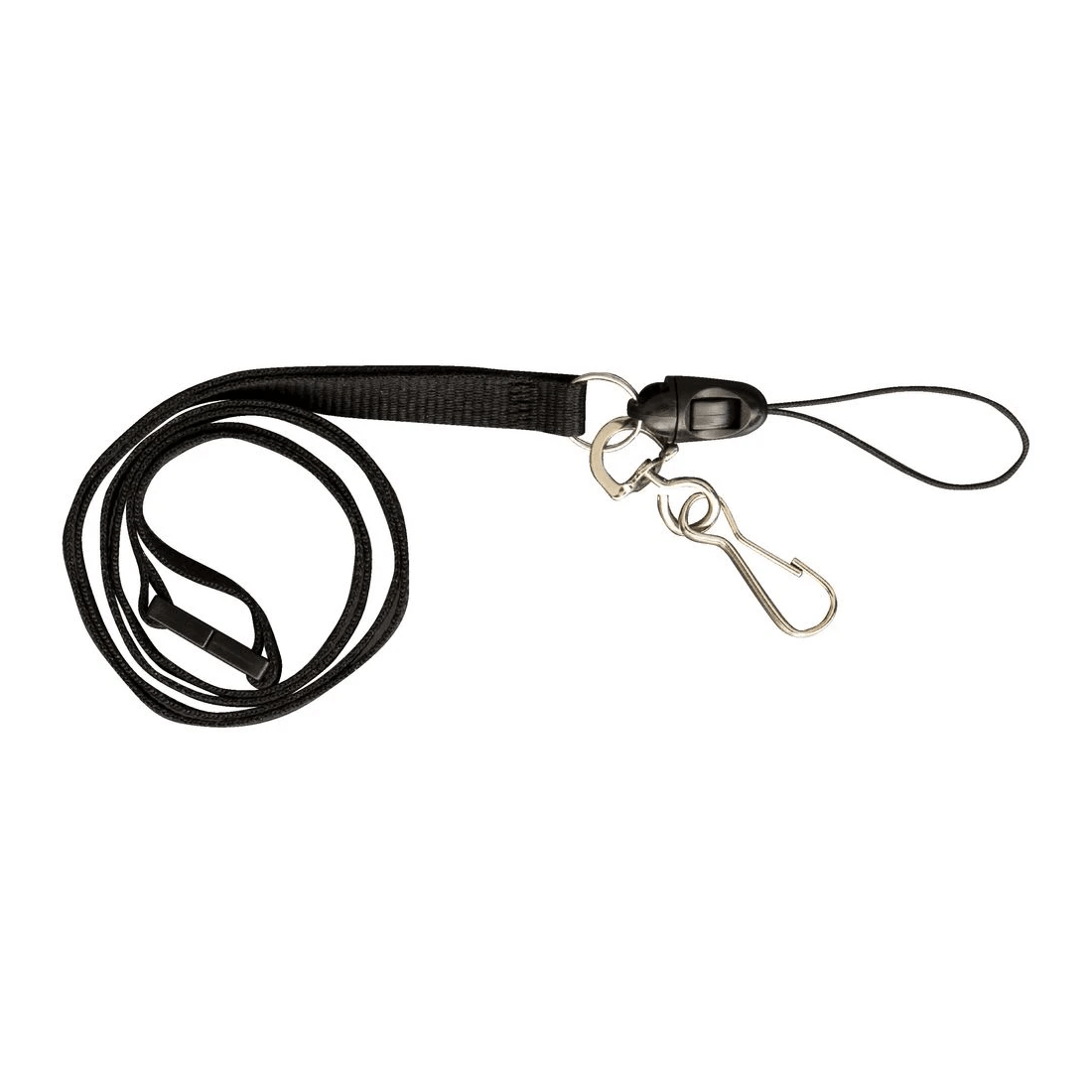 4 J.Burrows Clip and USB Lanyards Black 50 Pack, 4 of 4