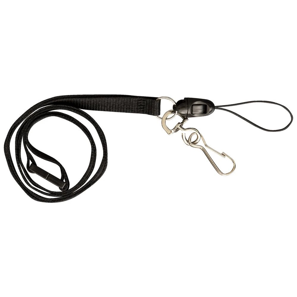 4 J.Burrows Clip and USB Lanyards Black 50 Pack, 4 of 4