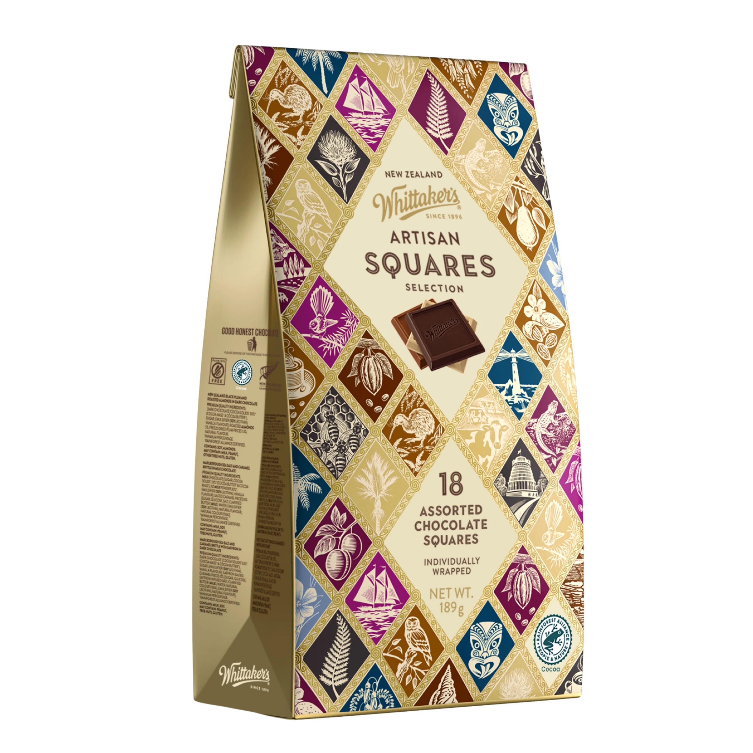 1 Whittaker's Artisan Squares 189g, 1 of 4